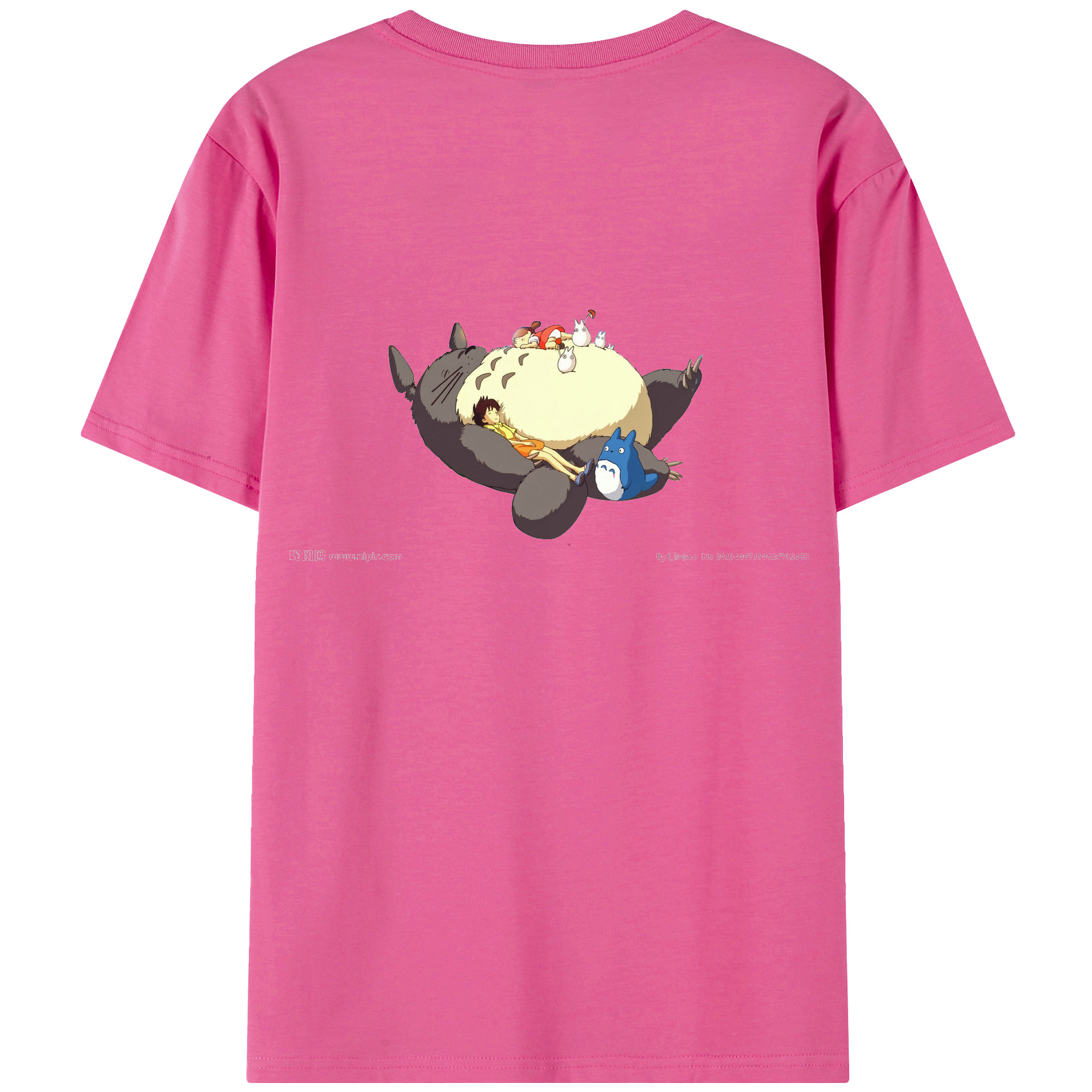 （画像用） となりのトトロ 草壁メイ 草壁サツキ My Neighbor Totoro Satsuki Kusakabe Mei Kusakabe レディース半袖Tシャツ(バックプリント)
