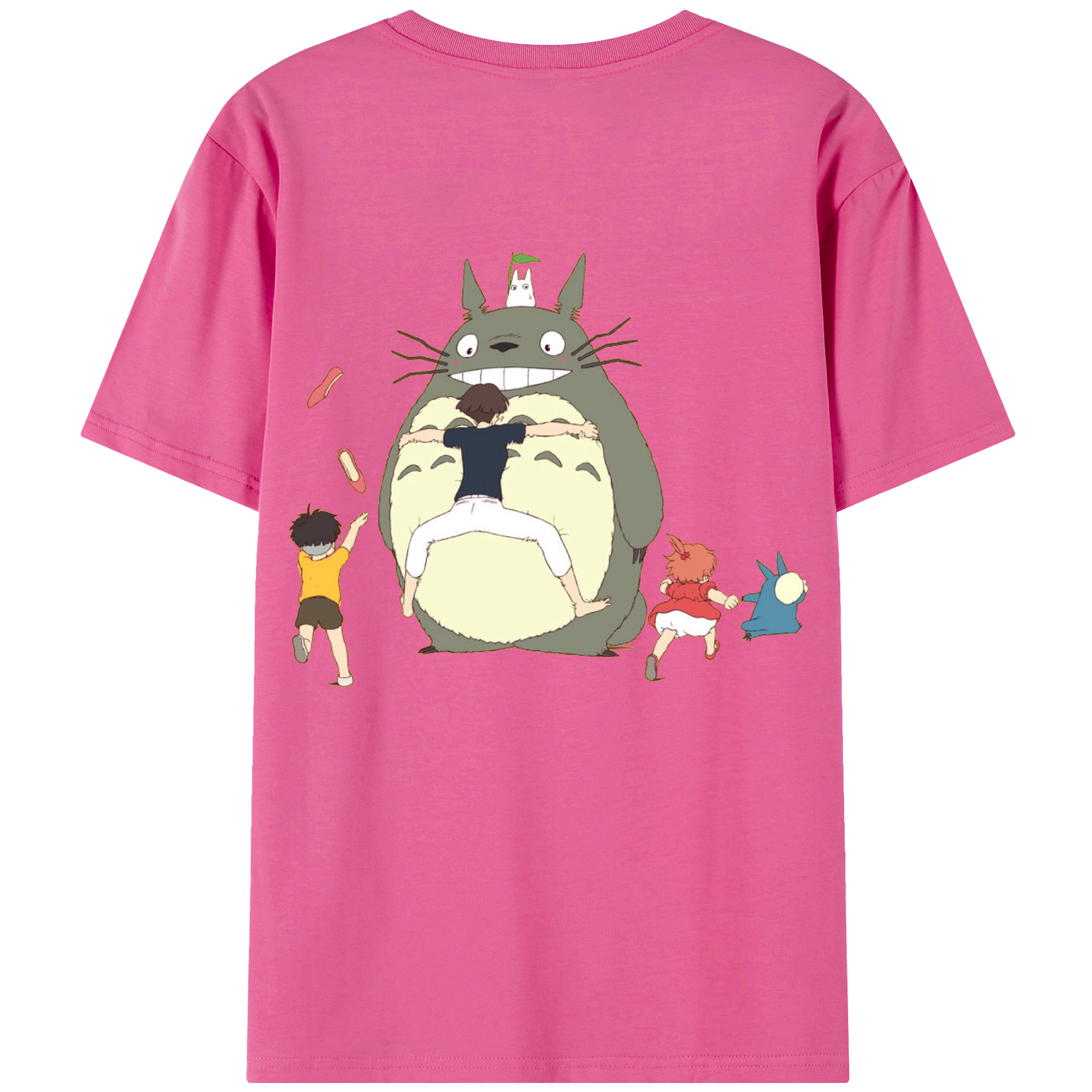 （画像用） となりのトトロ 草壁メイ 草壁サツキ My Neighbor Totoro Satsuki Kusakabe Mei Kusakabe レディース半袖Tシャツ(バックプリント)