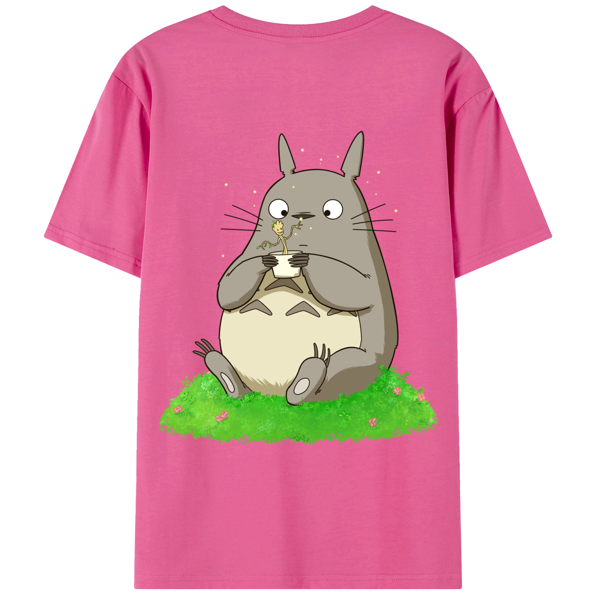 （画像用） となりのトトロ 草壁メイ 草壁サツキ My Neighbor Totoro Satsuki Kusakabe Mei Kusakabe レディース半袖Tシャツ(バックプリント)