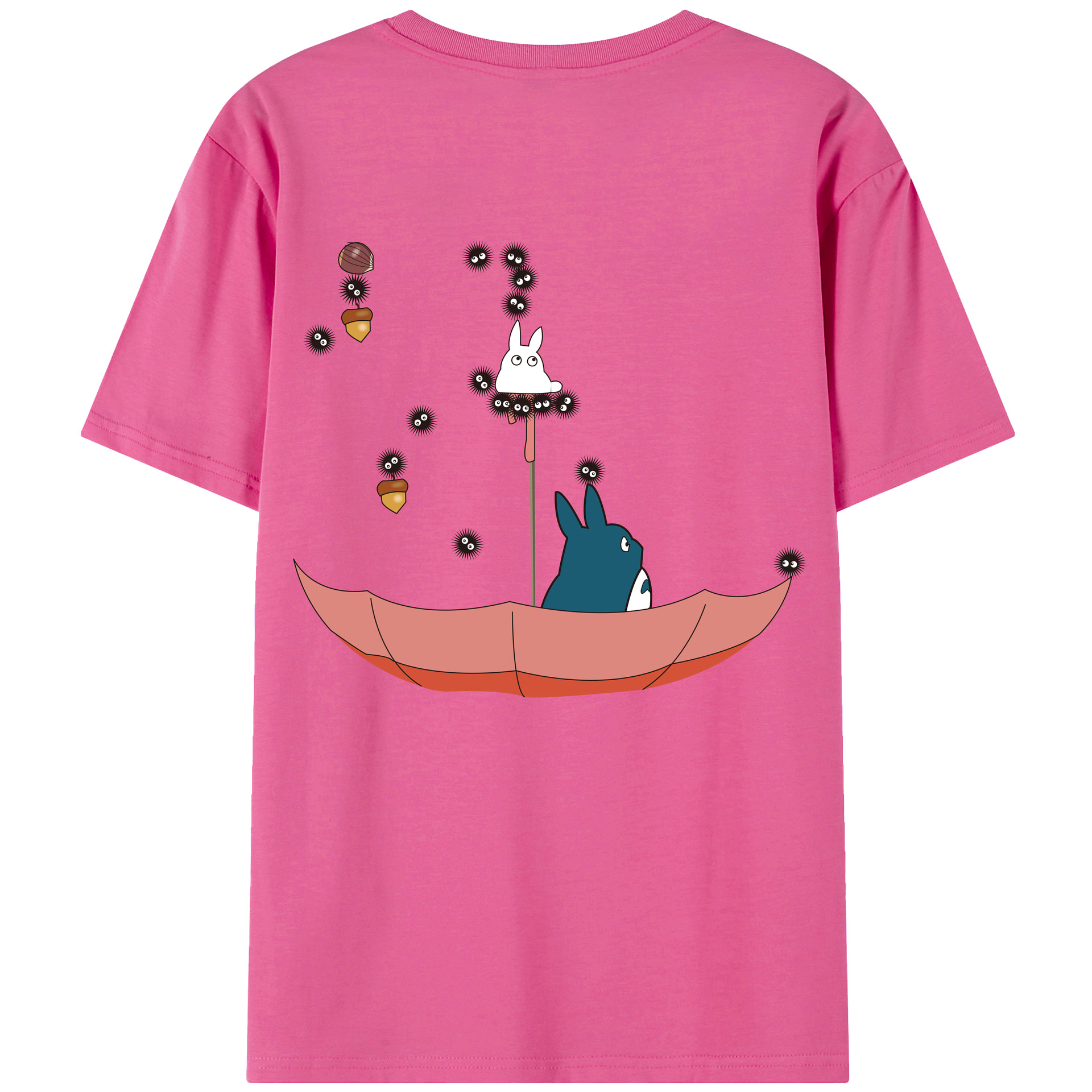（画像用） となりのトトロ 草壁メイ 草壁サツキ My Neighbor Totoro Satsuki Kusakabe Mei Kusakabe レディース半袖Tシャツ(バックプリント)