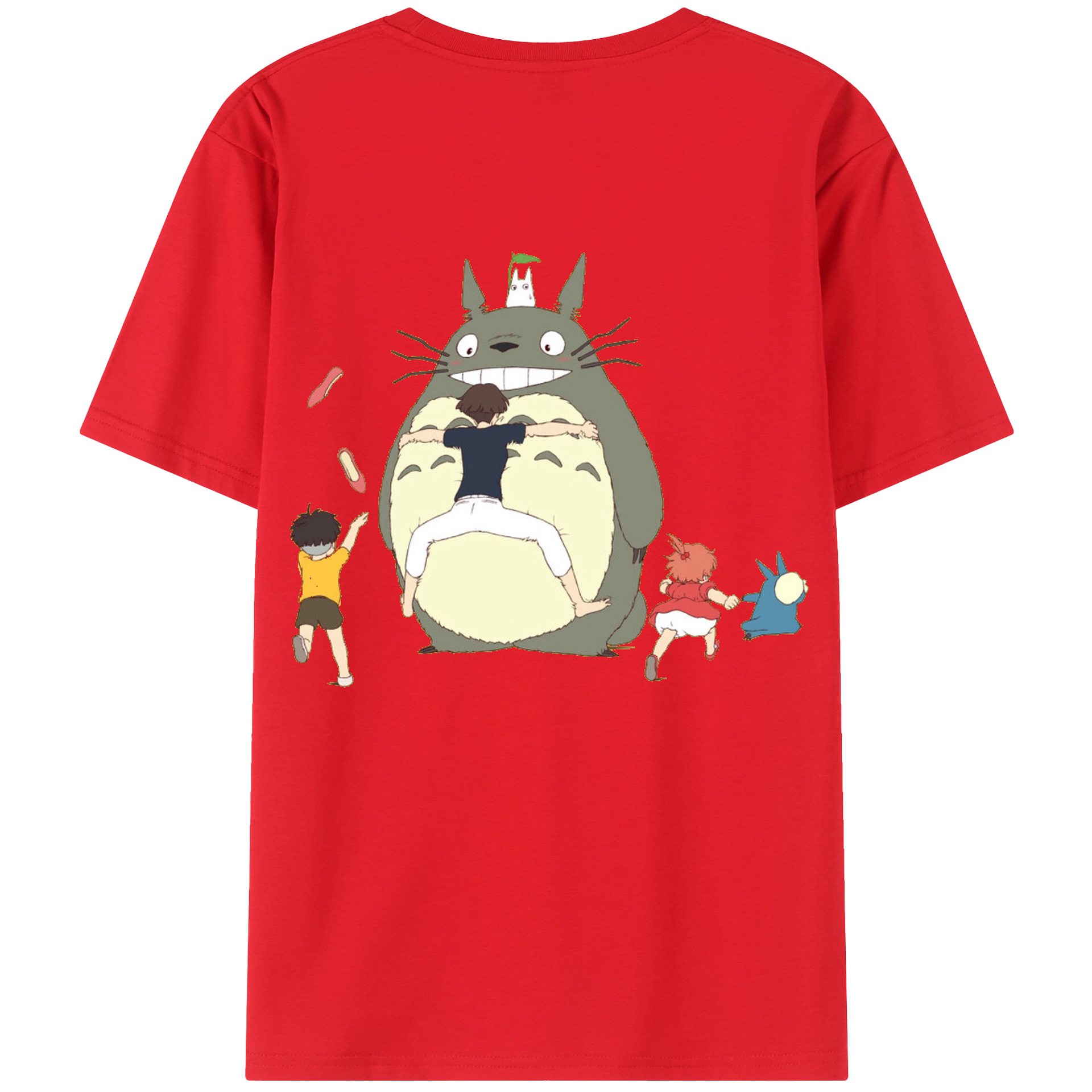 （画像用） となりのトトロ 草壁メイ 草壁サツキ My Neighbor Totoro Satsuki Kusakabe Mei Kusakabe レディース半袖Tシャツ(バックプリント)