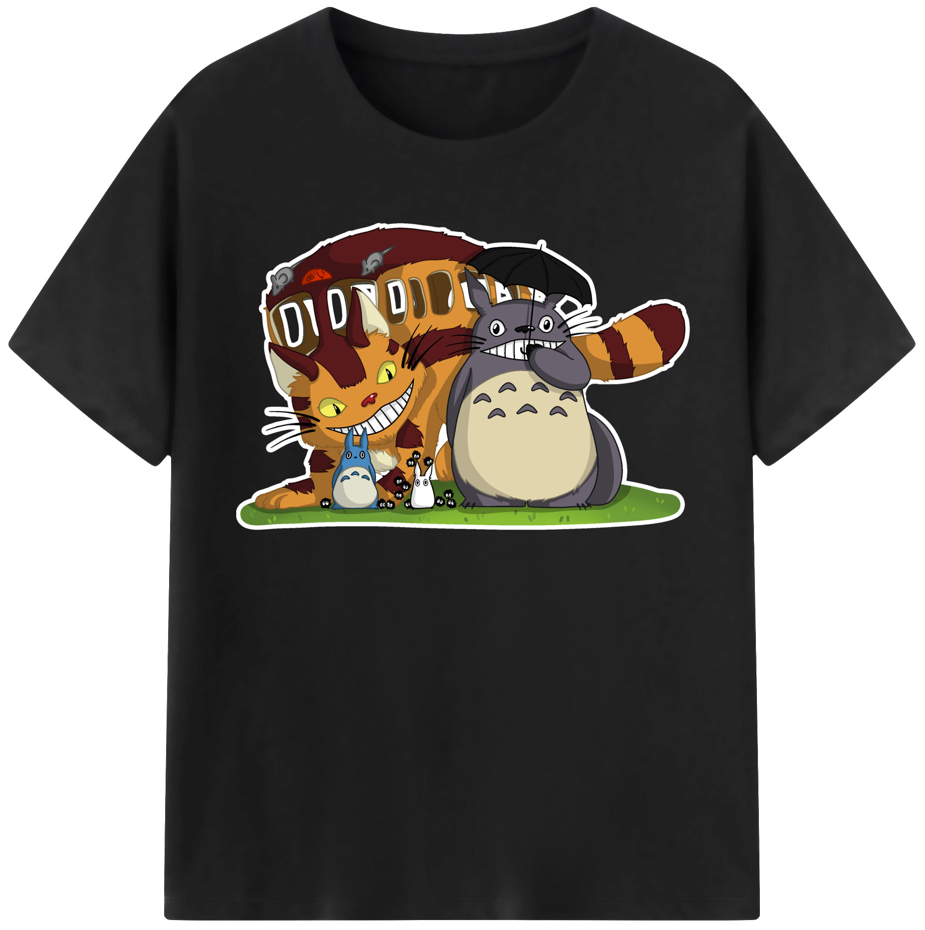 （画像用） となりのトトロ 草壁メイ 草壁サツキ My Neighbor Totoro Satsuki Kusakabe Mei Kusakabe レディースカジュアルプリントTシャツ（綿100％）