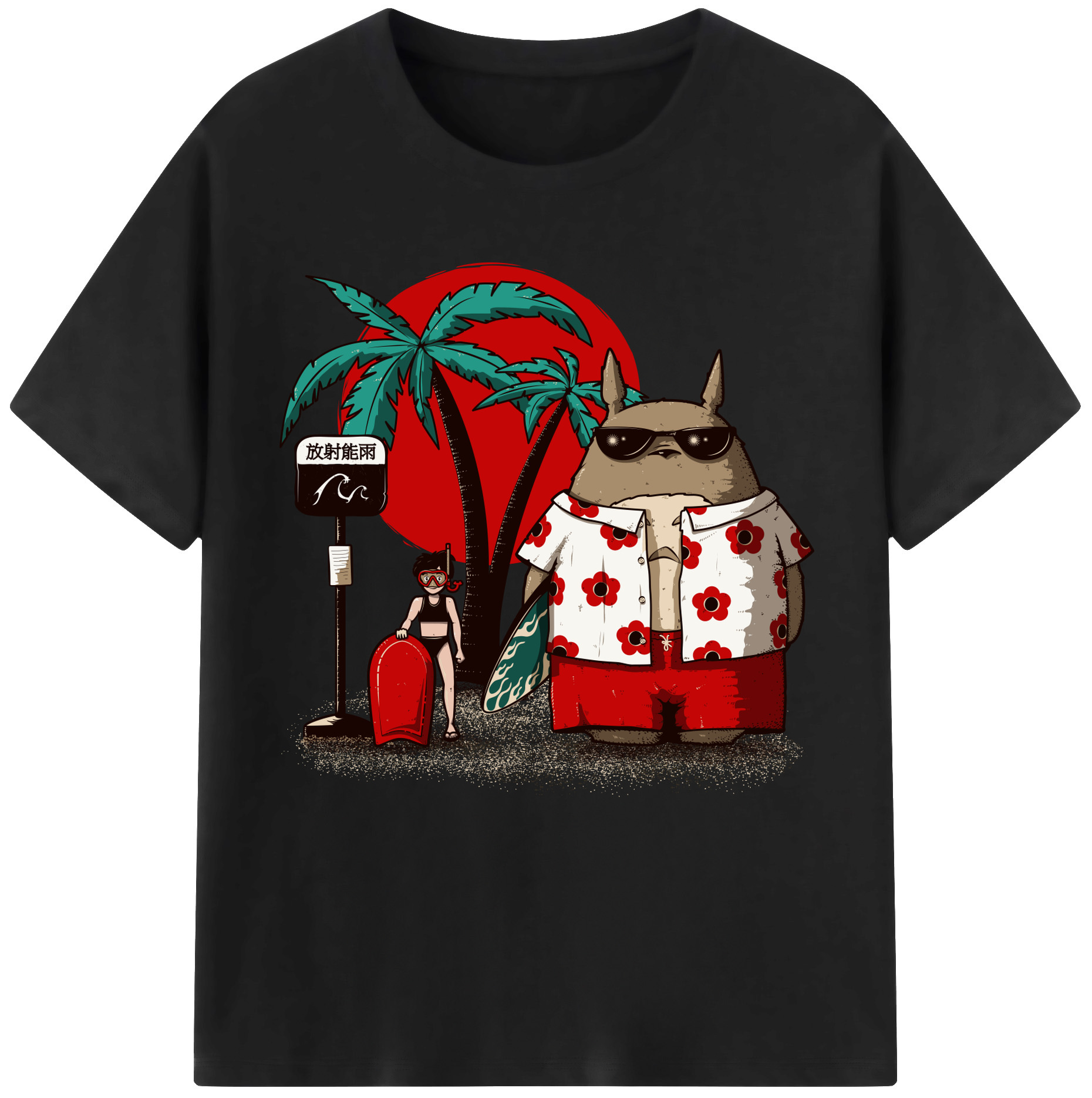（画像用） となりのトトロ 草壁メイ 草壁サツキ My Neighbor Totoro Satsuki Kusakabe Mei Kusakabe レディースカジュアルプリントTシャツ（綿100％）