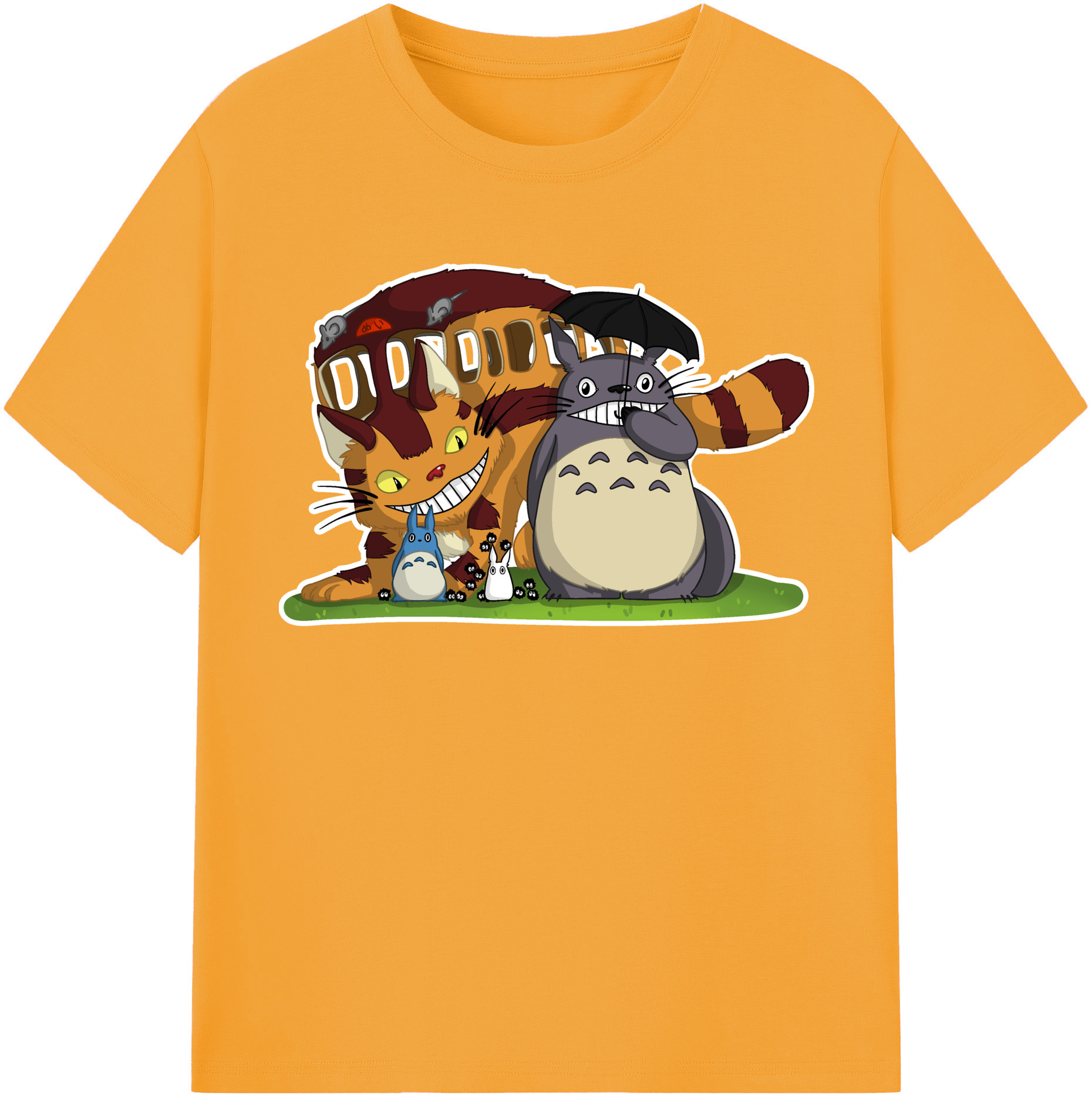（画像用） となりのトトロ 草壁メイ 草壁サツキ My Neighbor Totoro Satsuki Kusakabe Mei Kusakabe レディースカジュアルプリントTシャツ（綿100％）