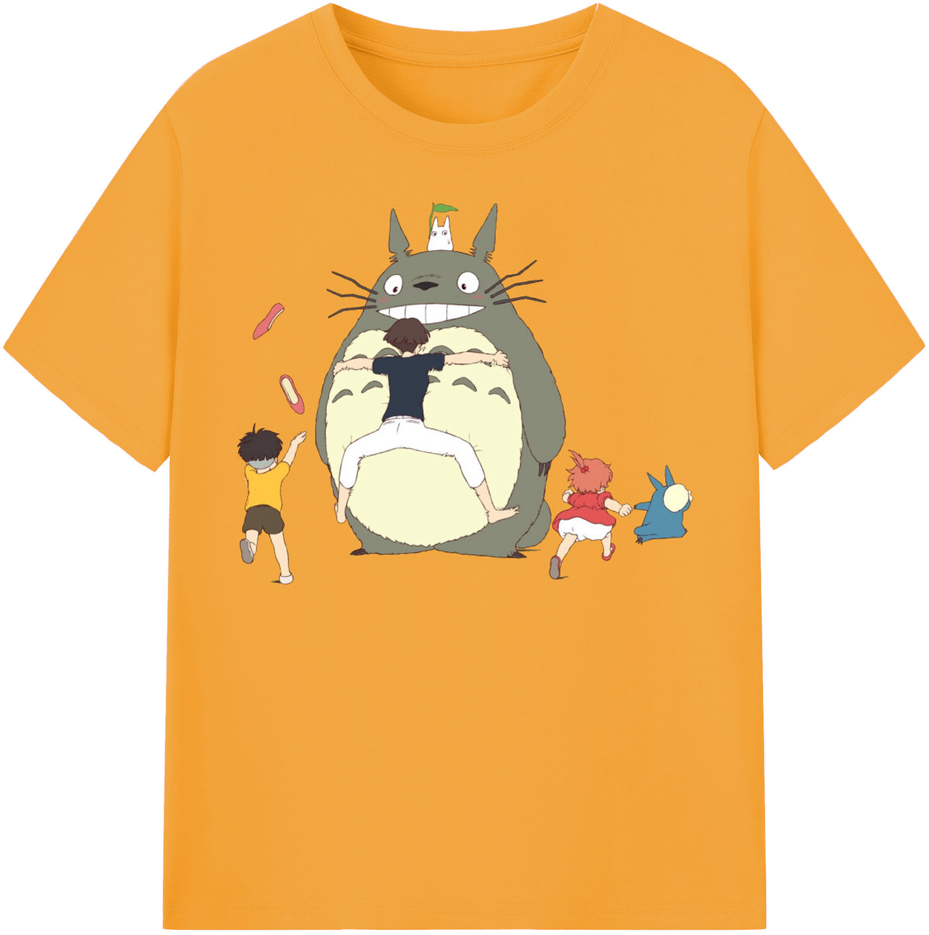 （画像用） となりのトトロ 草壁メイ 草壁サツキ My Neighbor Totoro Satsuki Kusakabe Mei Kusakabe レディースカジュアルプリントTシャツ（綿100％）