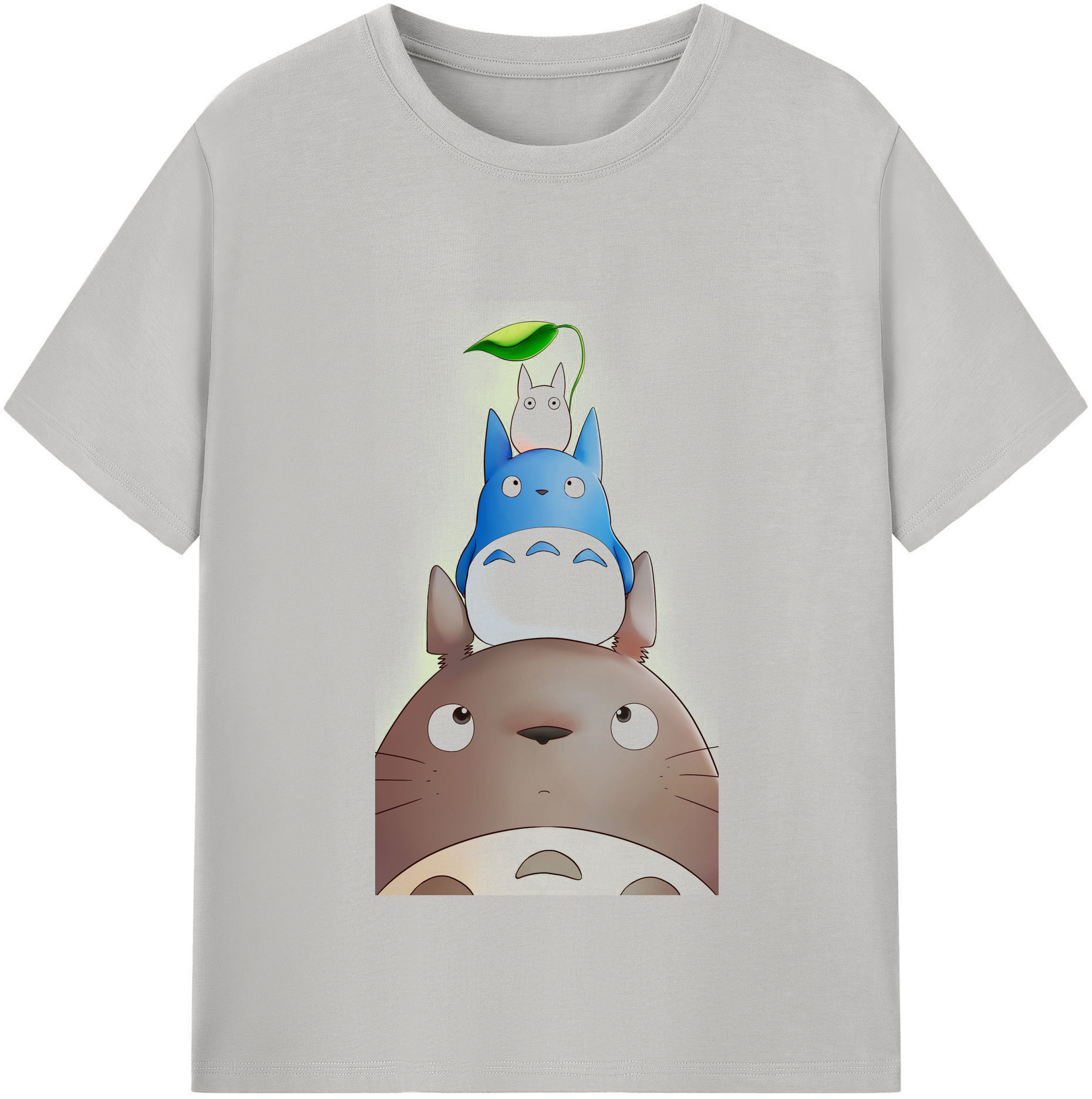 （画像用） となりのトトロ 草壁メイ 草壁サツキ My Neighbor Totoro Satsuki Kusakabe Mei Kusakabe レディースカジュアルプリントTシャツ（綿100％）