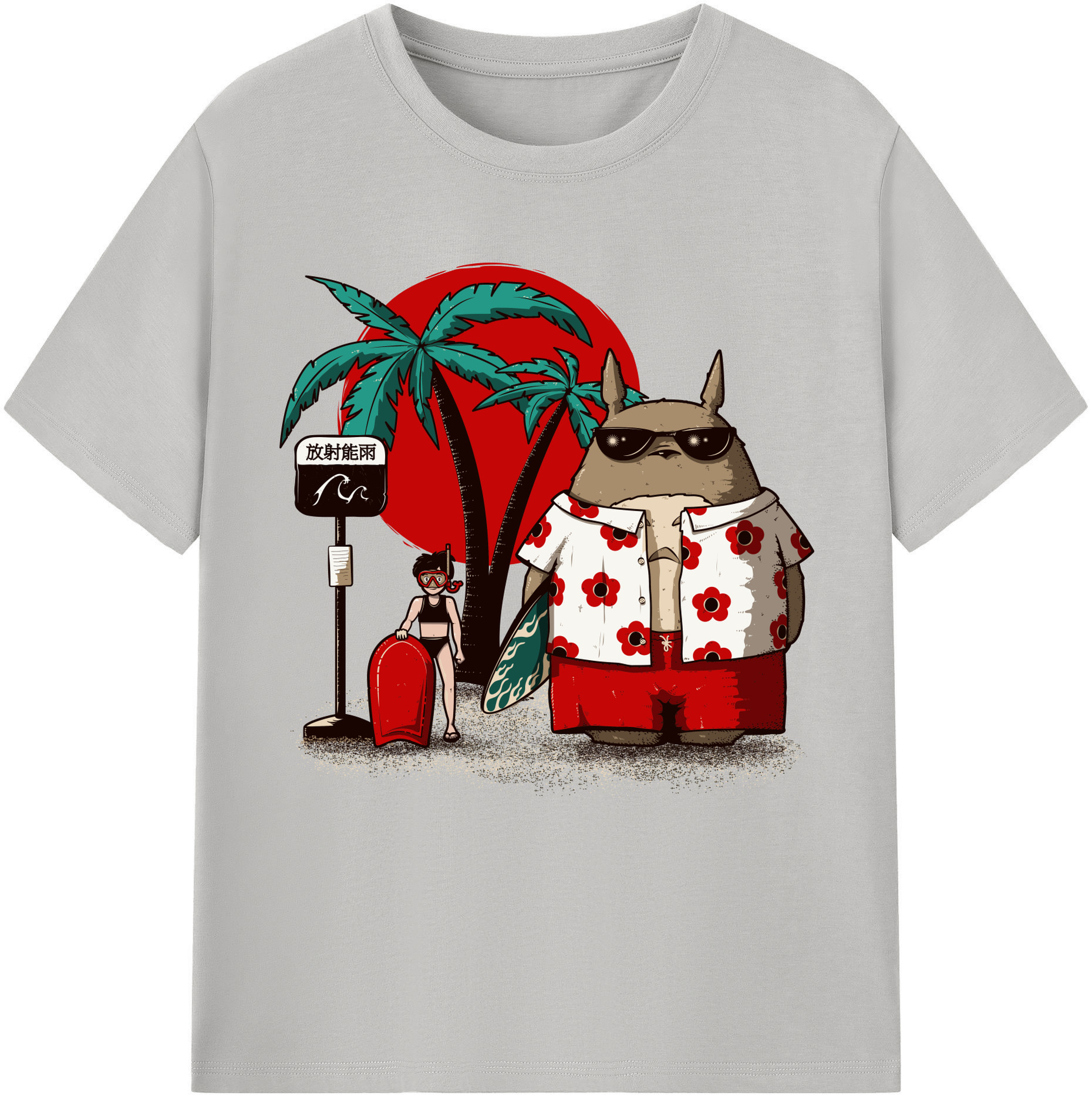 （画像用） となりのトトロ 草壁メイ 草壁サツキ My Neighbor Totoro Satsuki Kusakabe Mei Kusakabe レディースカジュアルプリントTシャツ（綿100％）