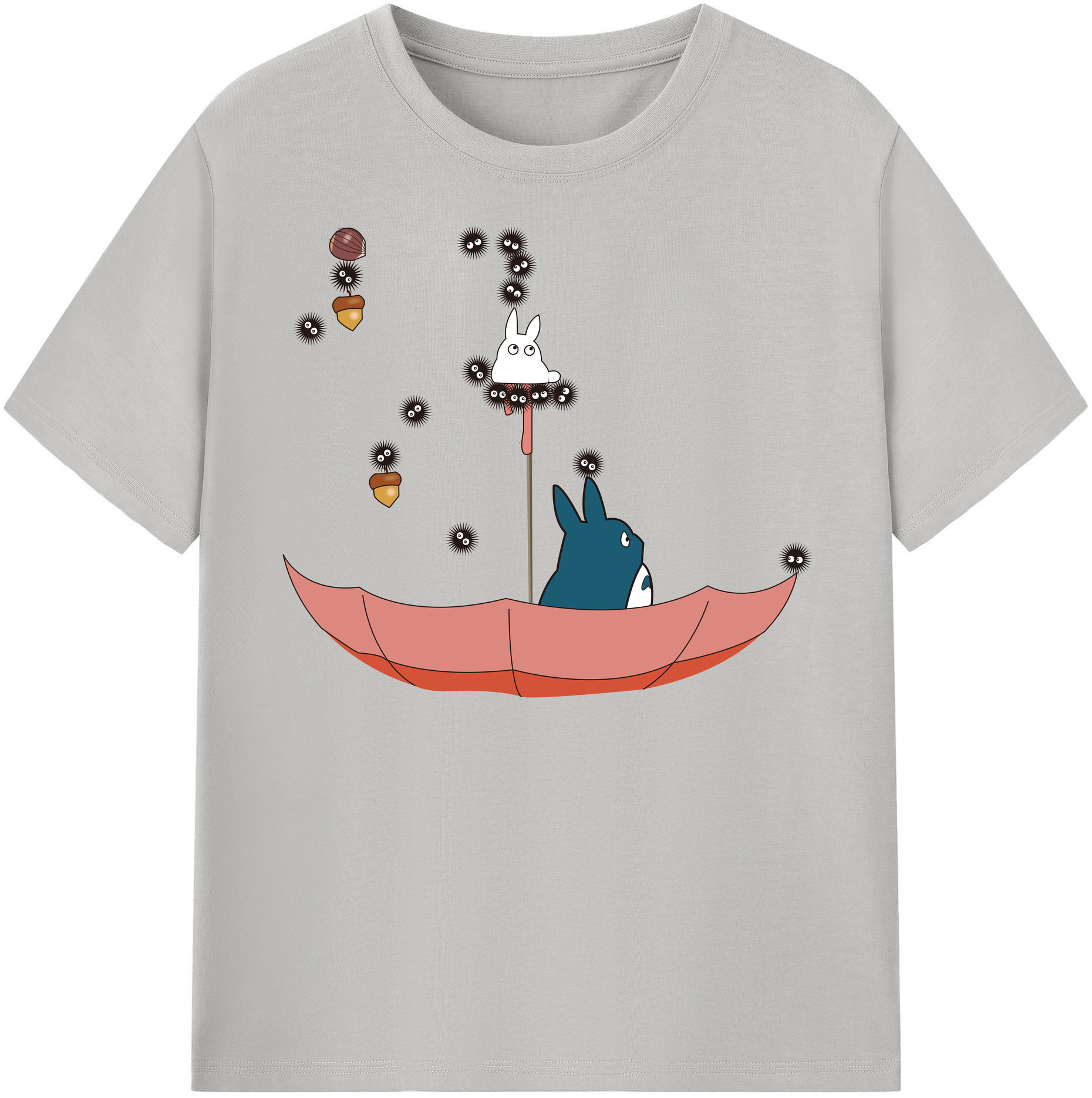 （画像用） となりのトトロ 草壁メイ 草壁サツキ My Neighbor Totoro Satsuki Kusakabe Mei Kusakabe レディースカジュアルプリントTシャツ（綿100％）