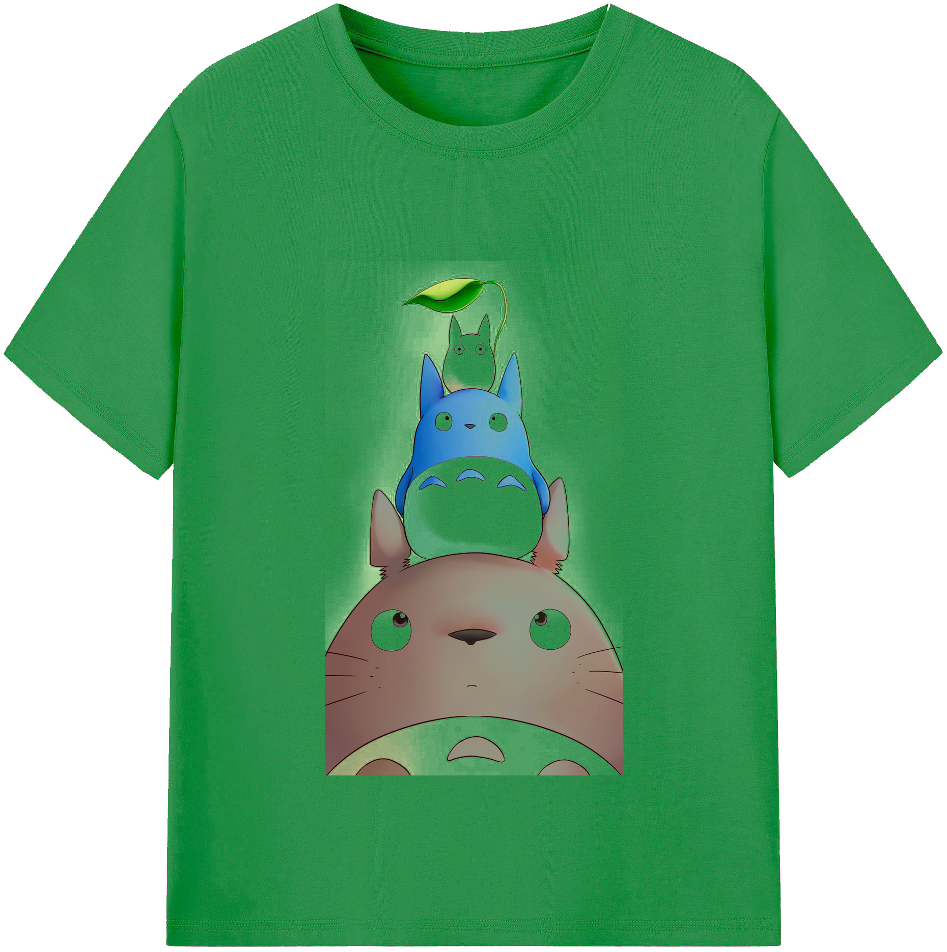 （画像用） となりのトトロ 草壁メイ 草壁サツキ My Neighbor Totoro Satsuki Kusakabe Mei Kusakabe レディースカジュアルプリントTシャツ（綿100％）