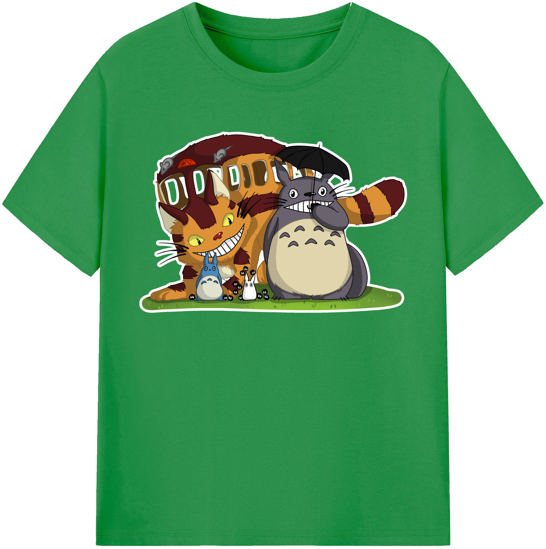 （画像用） となりのトトロ 草壁メイ 草壁サツキ My Neighbor Totoro Satsuki Kusakabe Mei Kusakabe レディースカジュアルプリントTシャツ（綿100％）