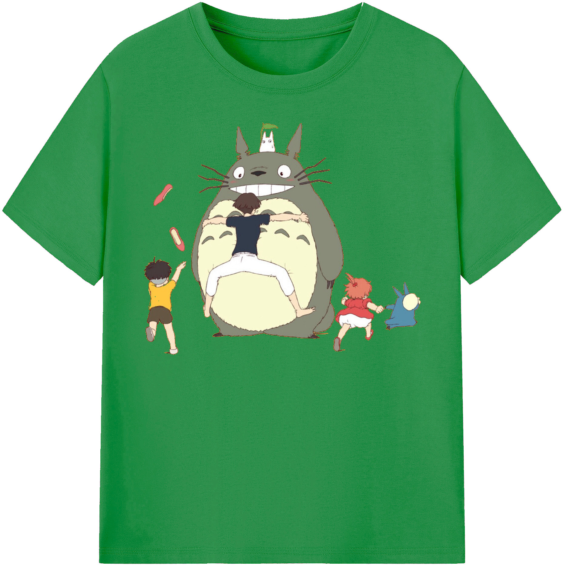 （画像用） となりのトトロ 草壁メイ 草壁サツキ My Neighbor Totoro Satsuki Kusakabe Mei Kusakabe レディースカジュアルプリントTシャツ（綿100％）