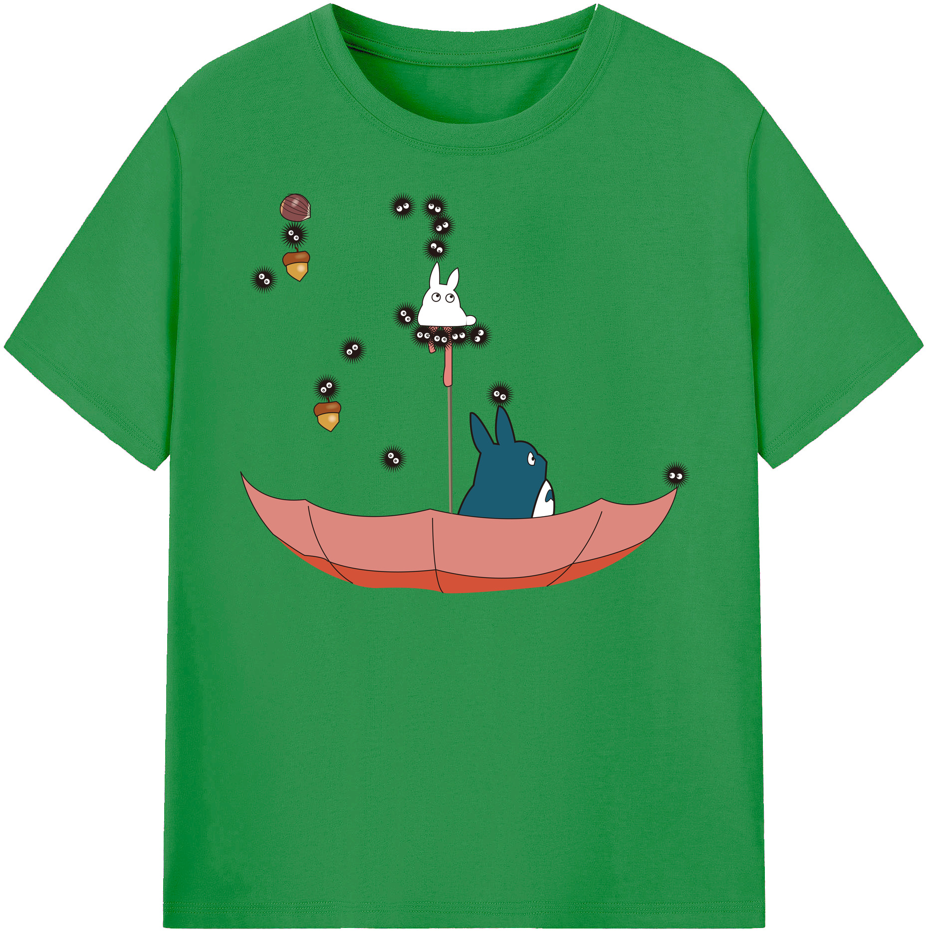 （画像用） となりのトトロ 草壁メイ 草壁サツキ My Neighbor Totoro Satsuki Kusakabe Mei Kusakabe レディースカジュアルプリントTシャツ（綿100％）