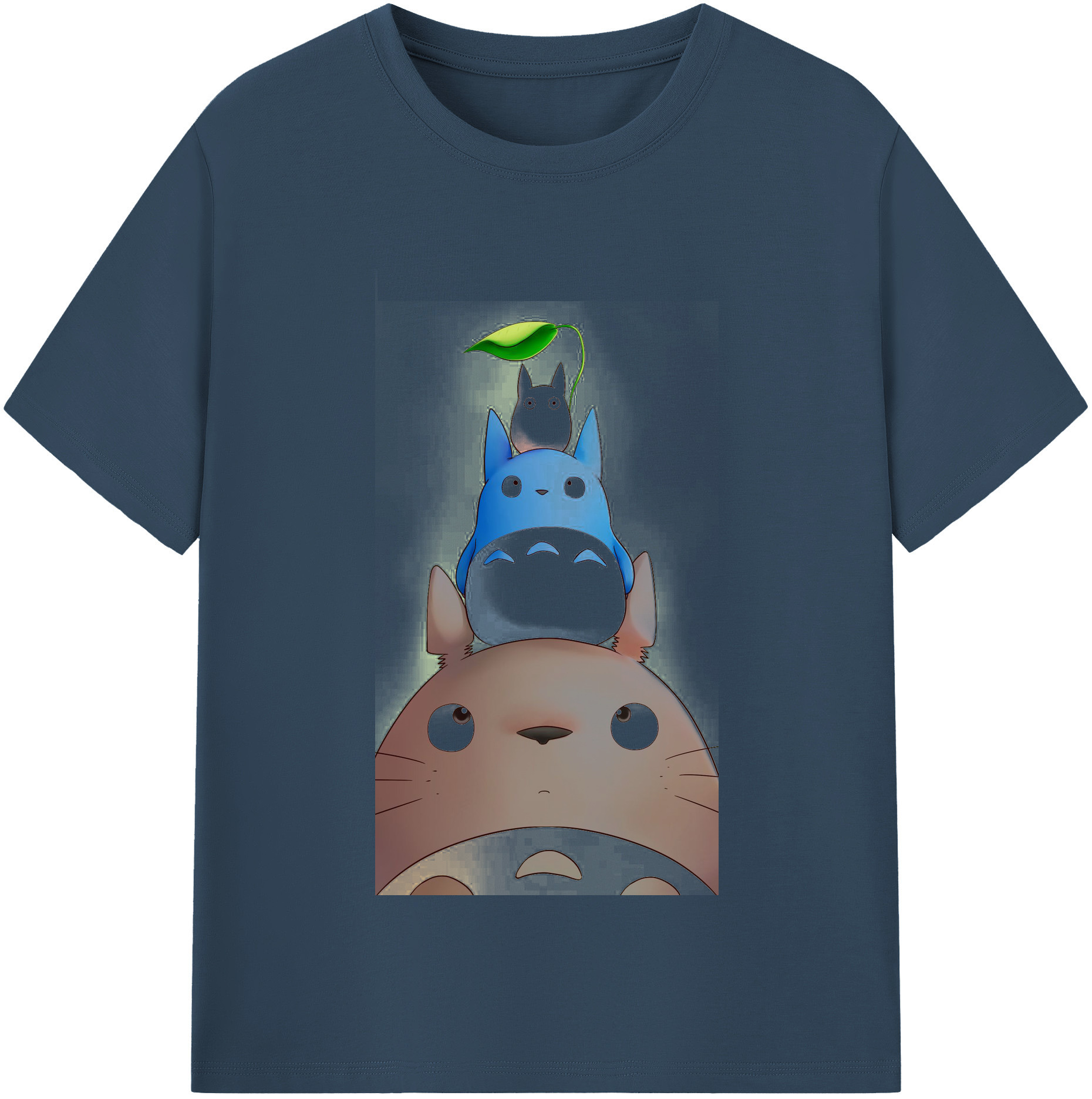 （画像用） となりのトトロ 草壁メイ 草壁サツキ My Neighbor Totoro Satsuki Kusakabe Mei Kusakabe レディースカジュアルプリントTシャツ（綿100％）