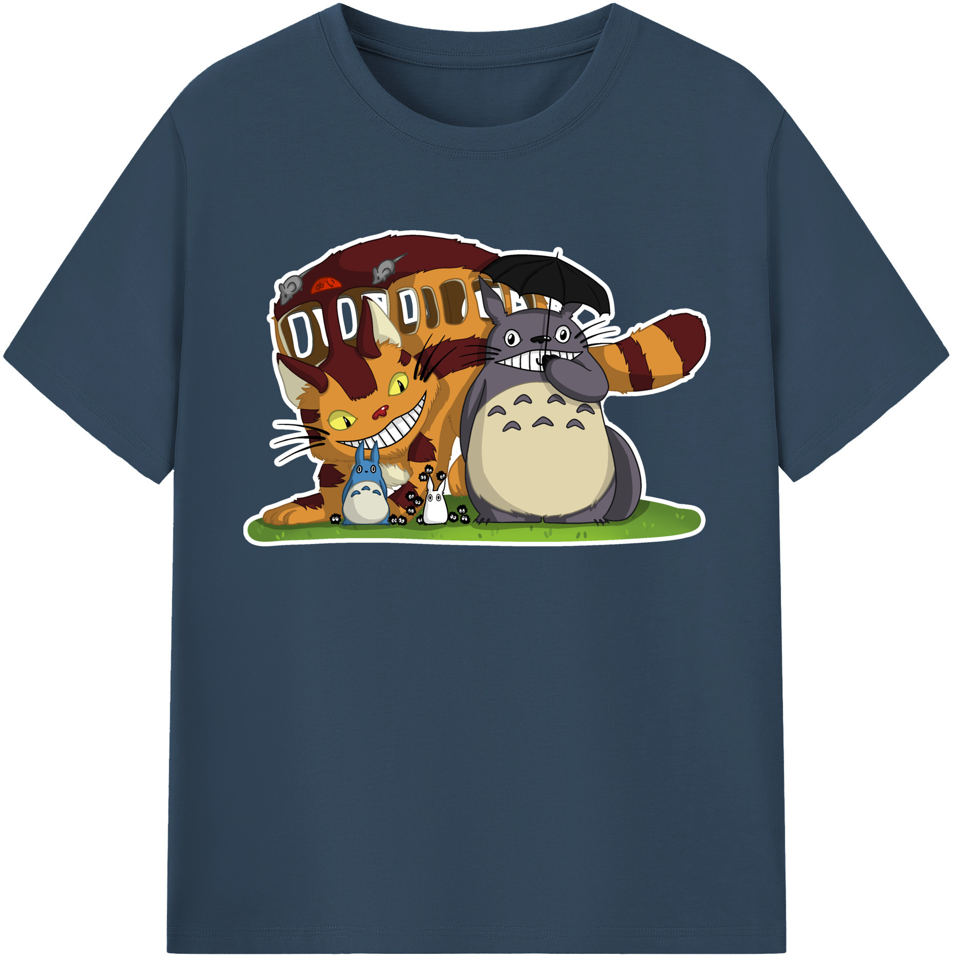（画像用） となりのトトロ 草壁メイ 草壁サツキ My Neighbor Totoro Satsuki Kusakabe Mei Kusakabe レディースカジュアルプリントTシャツ（綿100％）