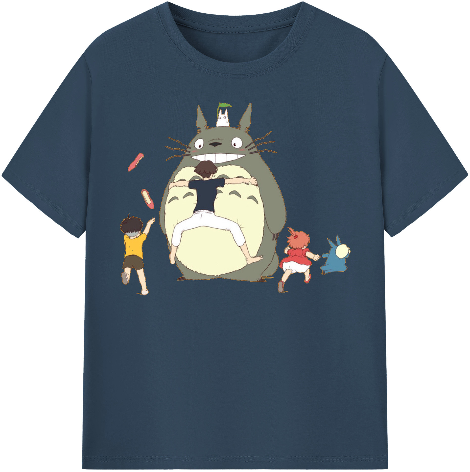 （画像用） となりのトトロ 草壁メイ 草壁サツキ My Neighbor Totoro Satsuki Kusakabe Mei Kusakabe レディースカジュアルプリントTシャツ（綿100％）