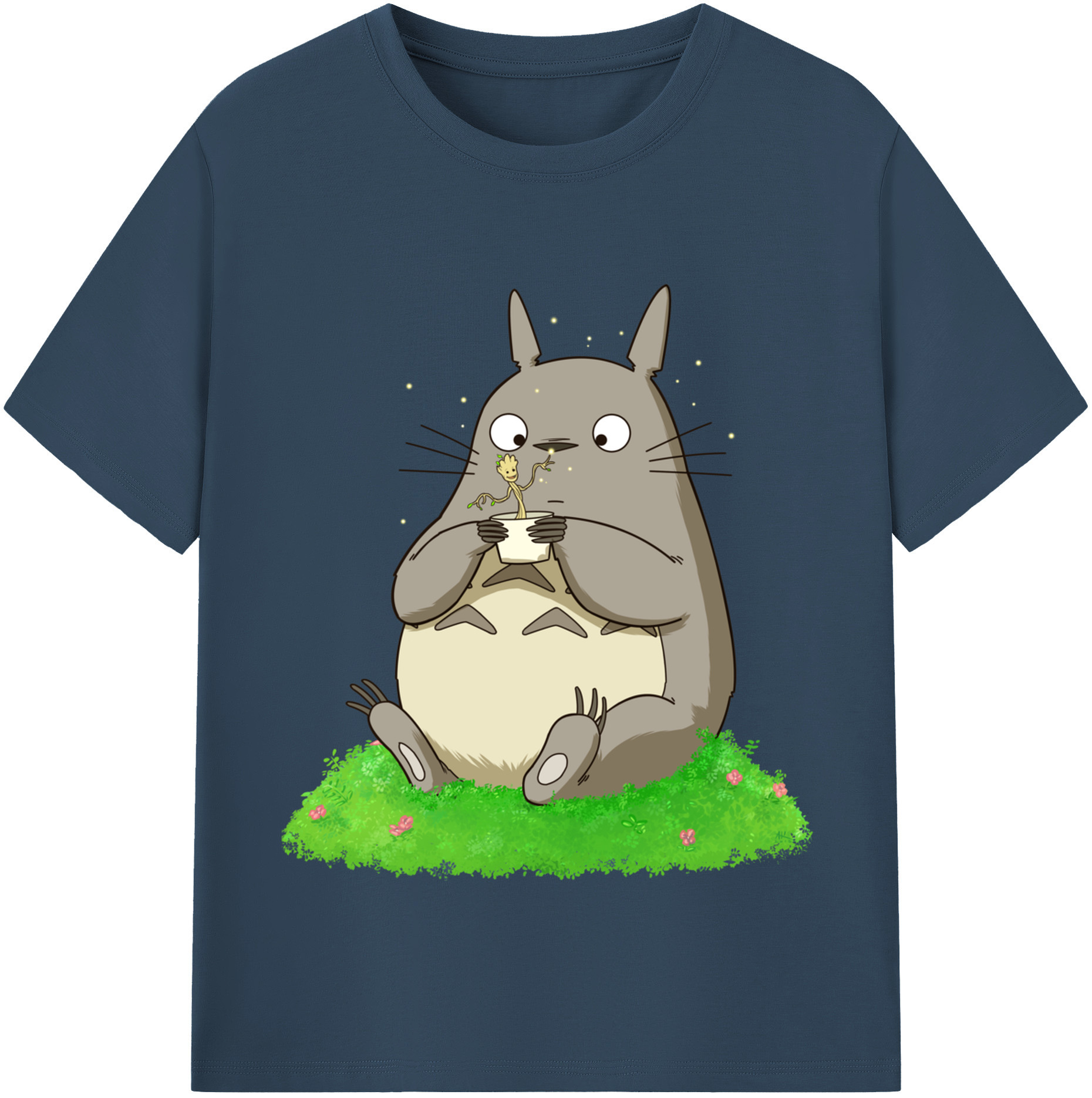 （画像用） となりのトトロ 草壁メイ 草壁サツキ My Neighbor Totoro Satsuki Kusakabe Mei Kusakabe レディースカジュアルプリントTシャツ（綿100％）