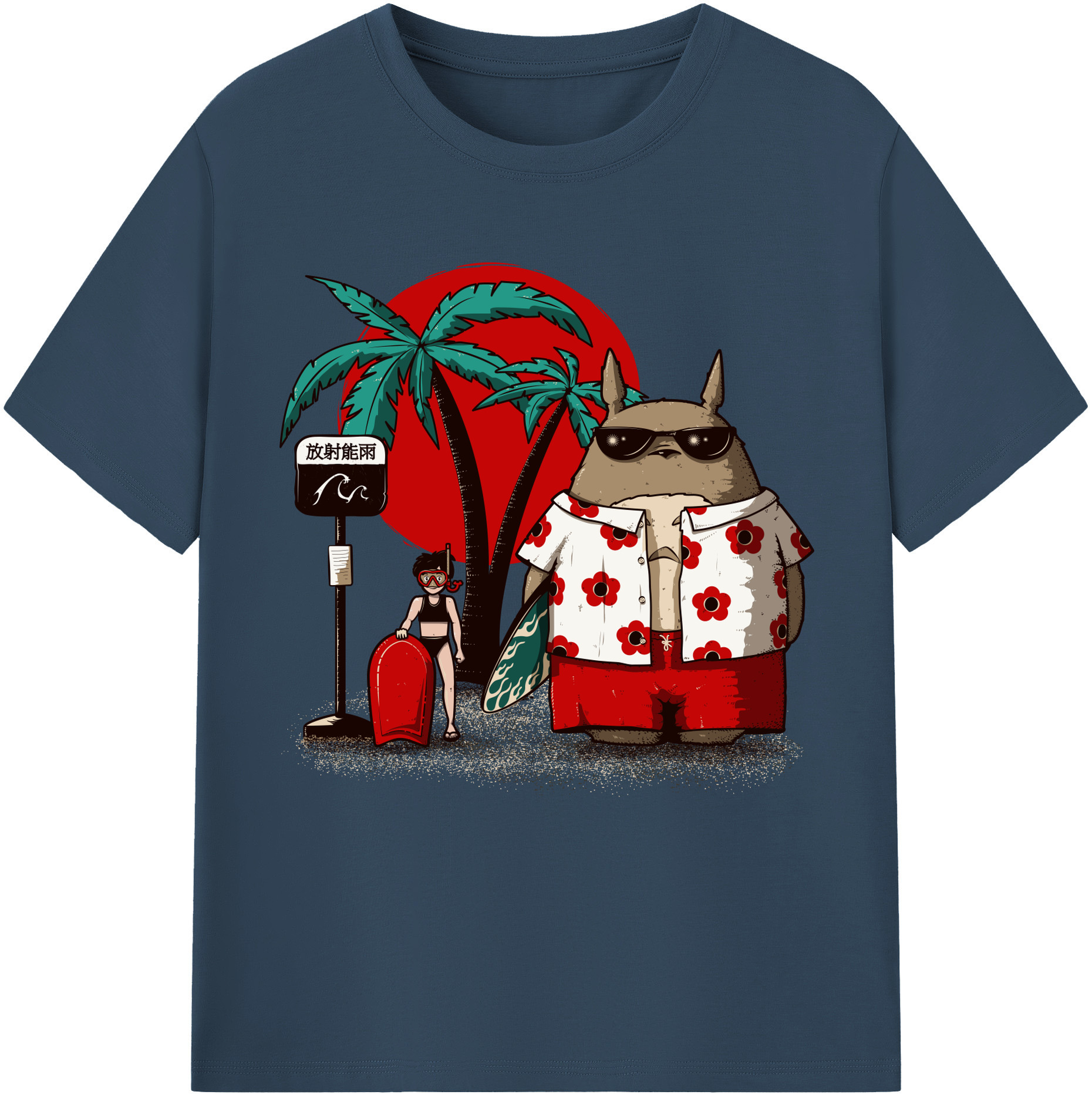 （画像用） となりのトトロ 草壁メイ 草壁サツキ My Neighbor Totoro Satsuki Kusakabe Mei Kusakabe レディースカジュアルプリントTシャツ（綿100％）