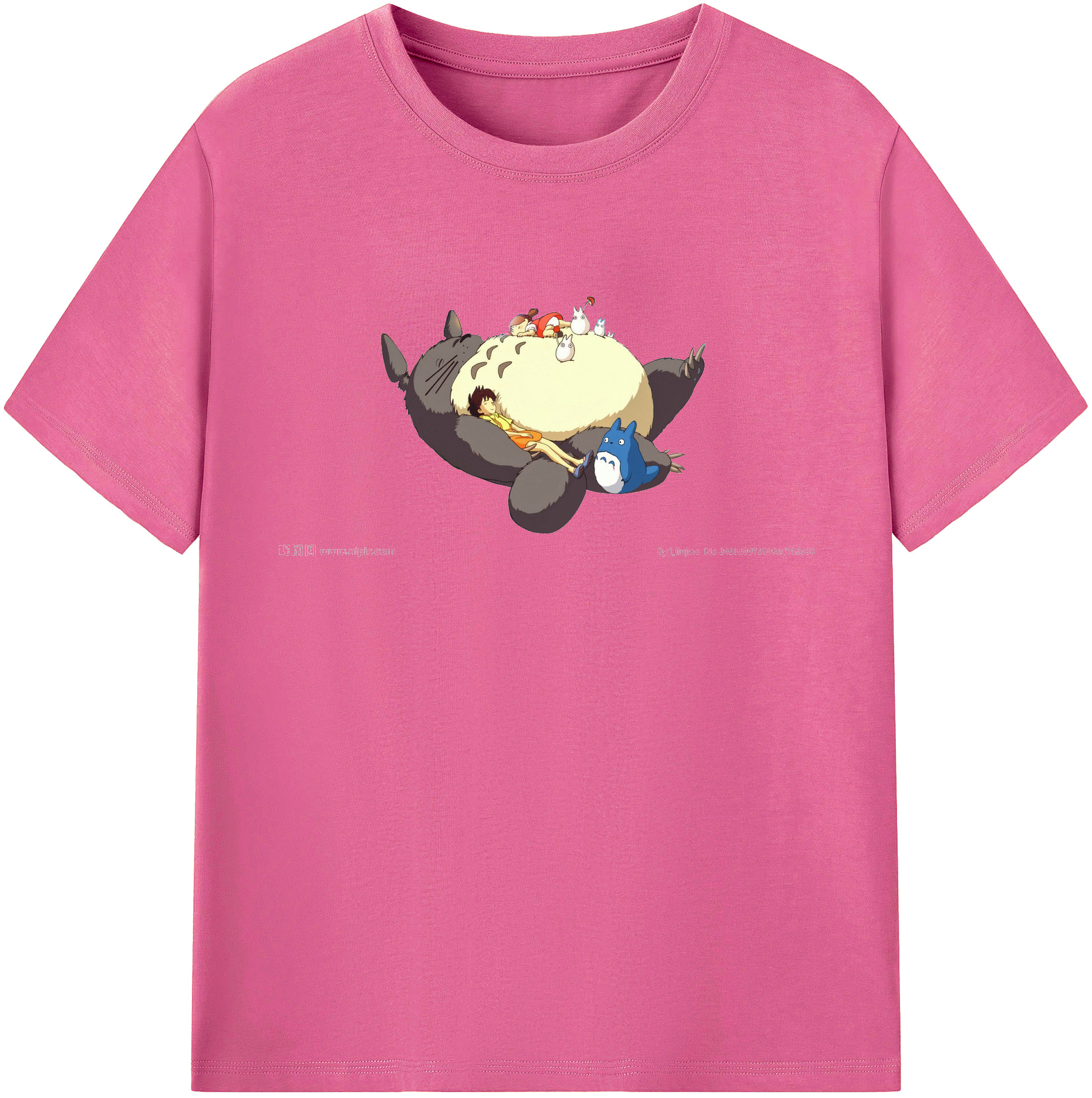 （画像用） となりのトトロ 草壁メイ 草壁サツキ My Neighbor Totoro Satsuki Kusakabe Mei Kusakabe レディースカジュアルプリントTシャツ（綿100％）