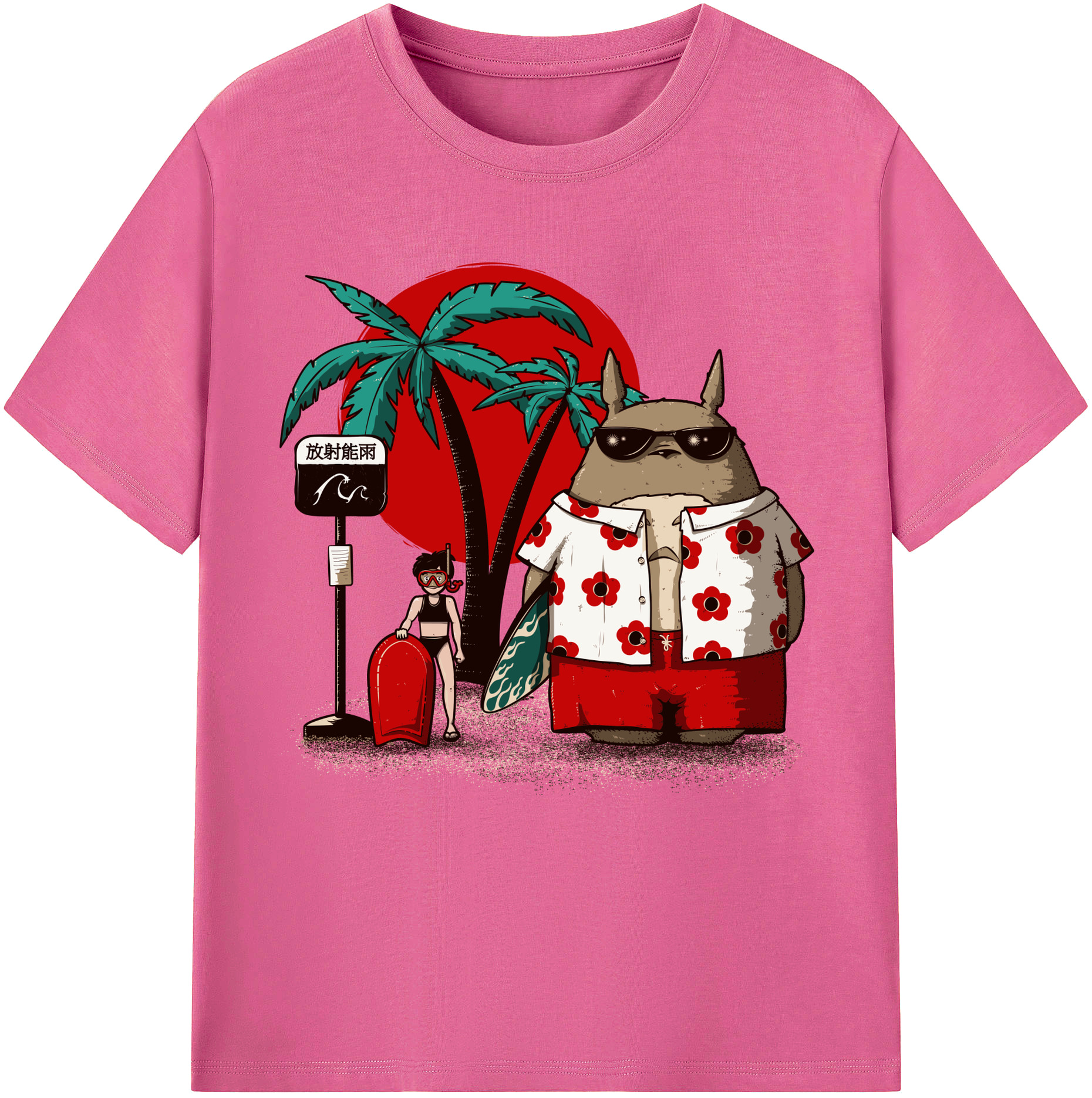 （画像用） となりのトトロ 草壁メイ 草壁サツキ My Neighbor Totoro Satsuki Kusakabe Mei Kusakabe レディースカジュアルプリントTシャツ（綿100％）