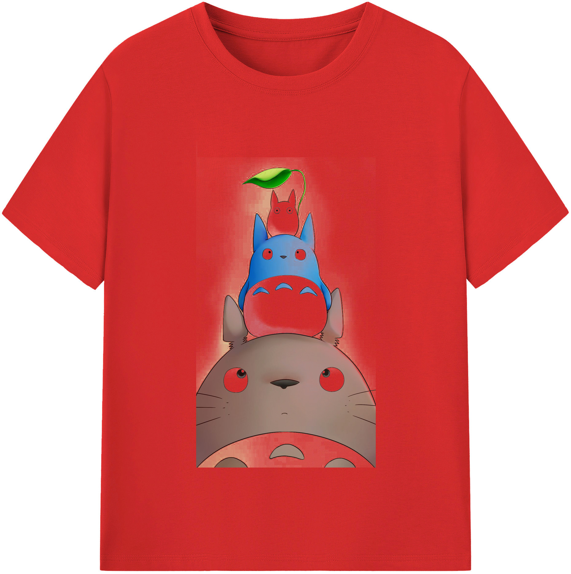 （画像用） となりのトトロ 草壁メイ 草壁サツキ My Neighbor Totoro Satsuki Kusakabe Mei Kusakabe レディースカジュアルプリントTシャツ（綿100％）
