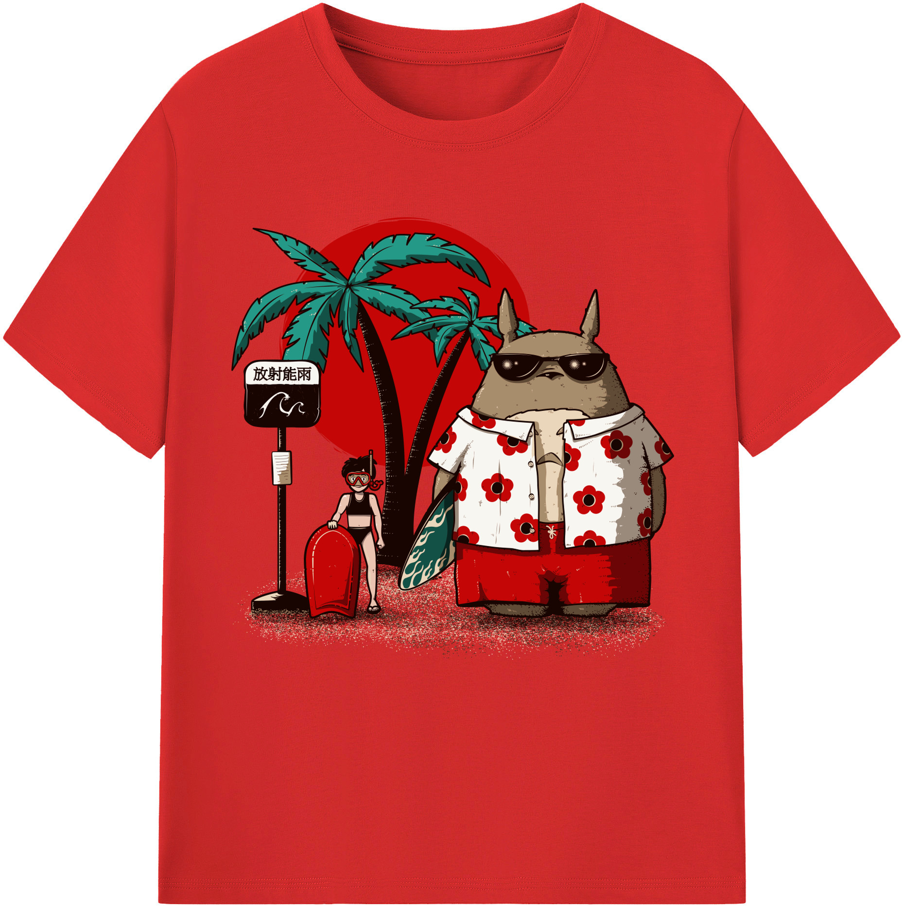 （画像用） となりのトトロ 草壁メイ 草壁サツキ My Neighbor Totoro Satsuki Kusakabe Mei Kusakabe レディースカジュアルプリントTシャツ（綿100％）