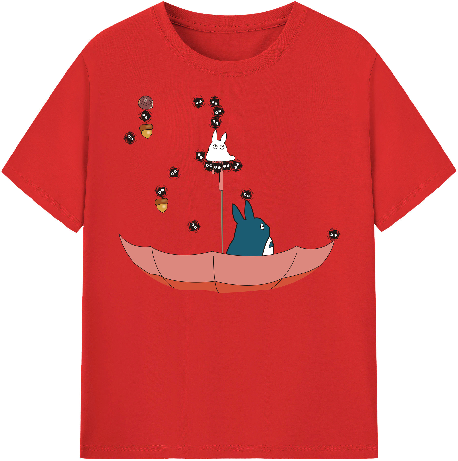 （画像用） となりのトトロ 草壁メイ 草壁サツキ My Neighbor Totoro Satsuki Kusakabe Mei Kusakabe レディースカジュアルプリントTシャツ（綿100％）