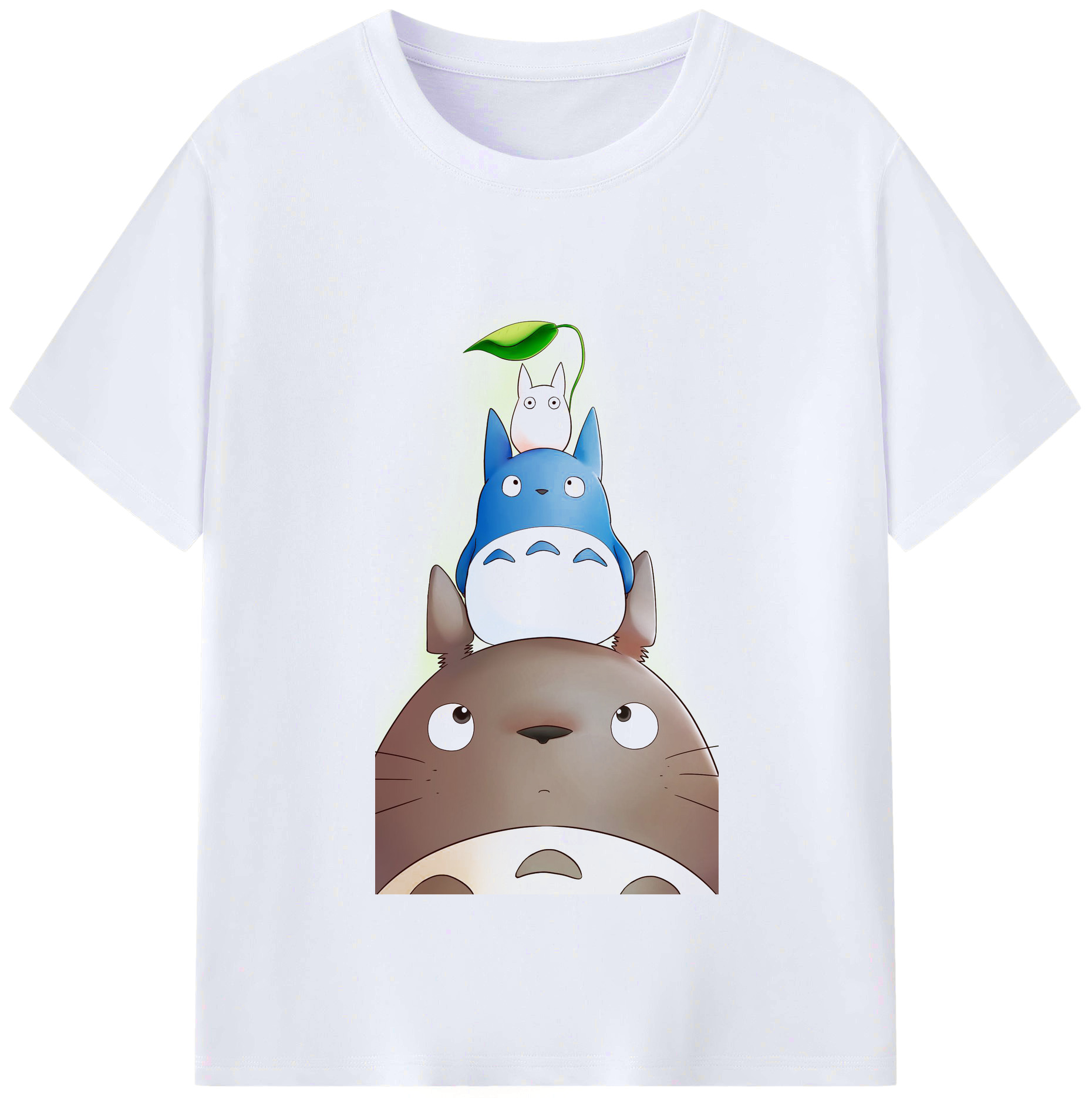 （画像用） となりのトトロ 草壁メイ 草壁サツキ My Neighbor Totoro Satsuki Kusakabe Mei Kusakabe レディースカジュアルプリントTシャツ（綿100％）