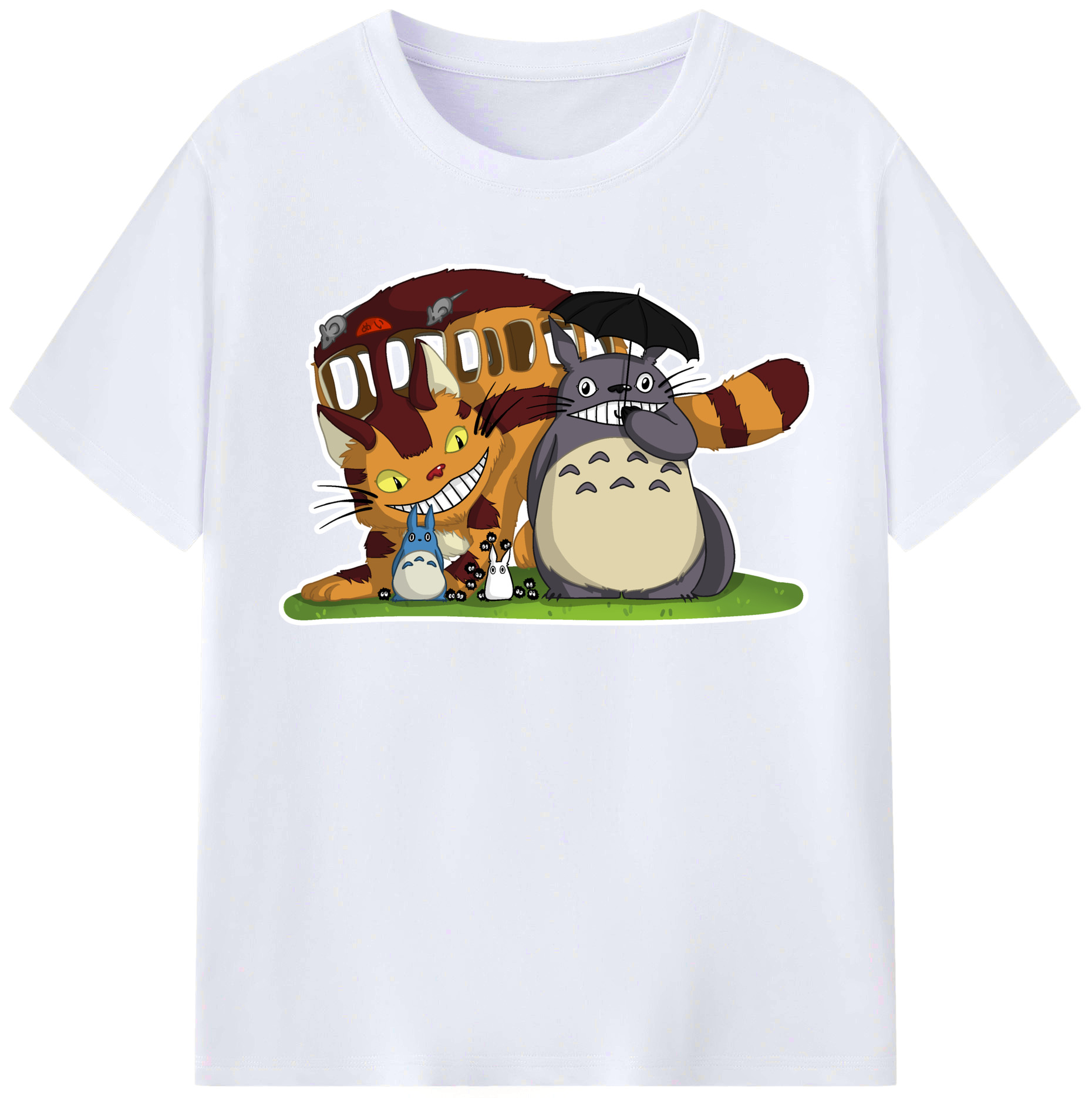（画像用） となりのトトロ 草壁メイ 草壁サツキ My Neighbor Totoro Satsuki Kusakabe Mei Kusakabe レディースカジュアルプリントTシャツ（綿100％）