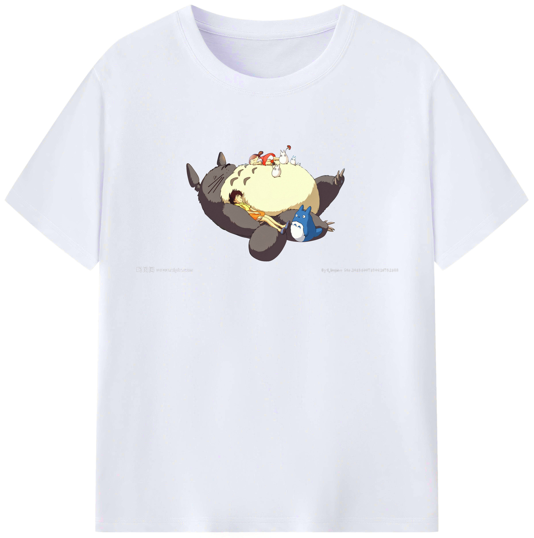 （画像用） となりのトトロ 草壁メイ 草壁サツキ My Neighbor Totoro Satsuki Kusakabe Mei Kusakabe レディースカジュアルプリントTシャツ（綿100％）