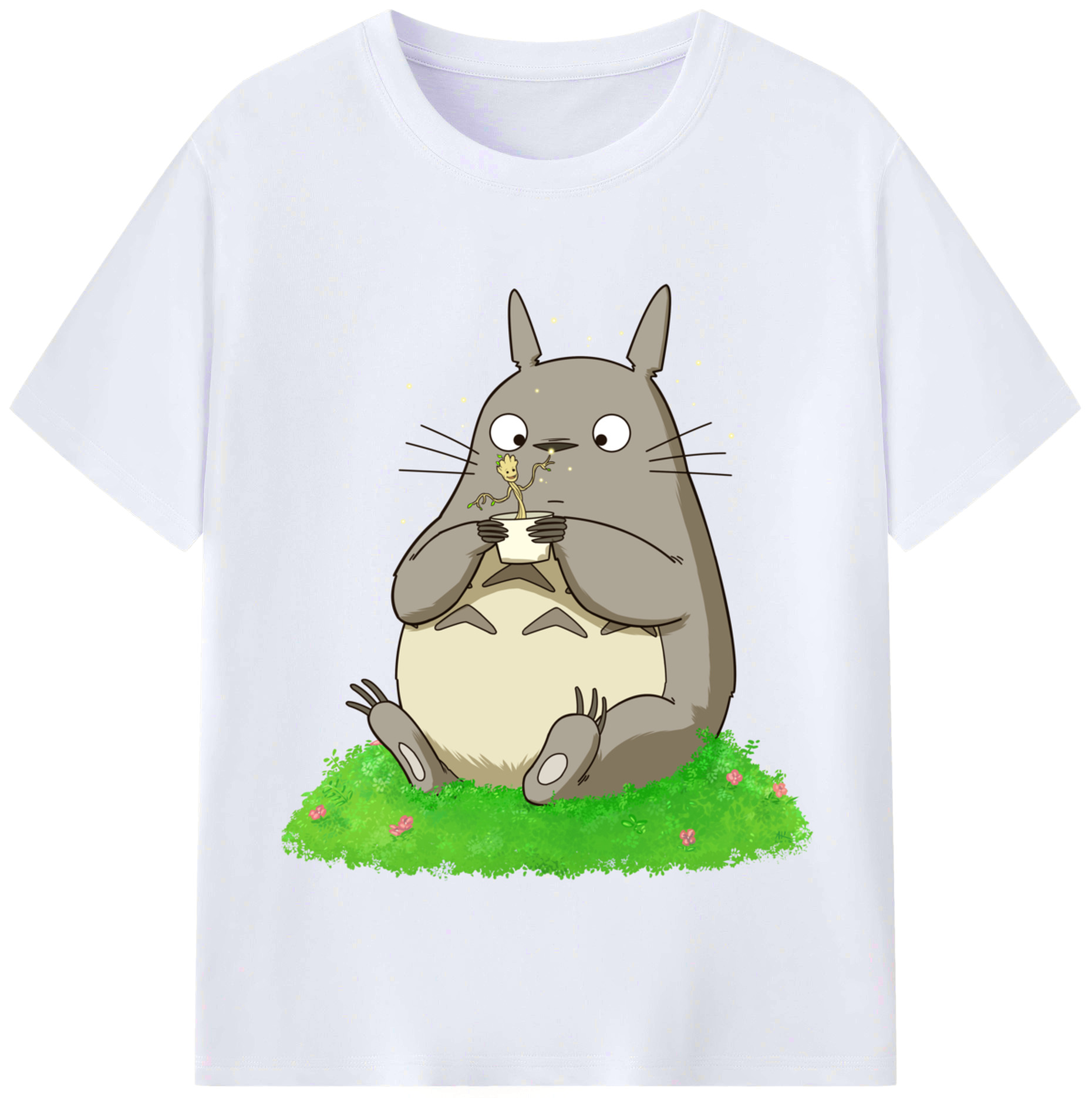 （画像用） となりのトトロ 草壁メイ 草壁サツキ My Neighbor Totoro Satsuki Kusakabe Mei Kusakabe レディースカジュアルプリントTシャツ（綿100％）