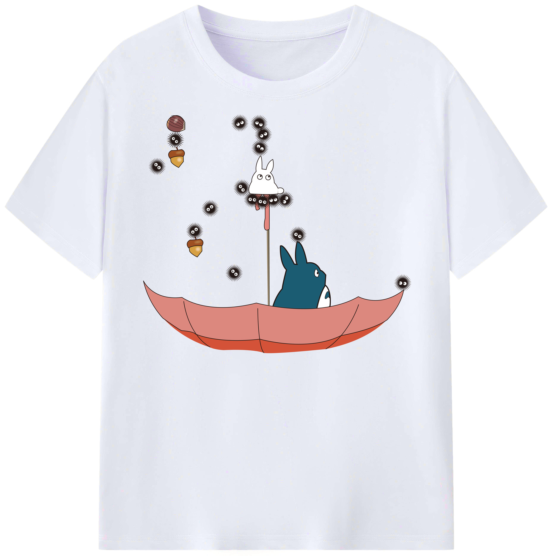 （画像用） となりのトトロ 草壁メイ 草壁サツキ My Neighbor Totoro Satsuki Kusakabe Mei Kusakabe レディースカジュアルプリントTシャツ（綿100％）