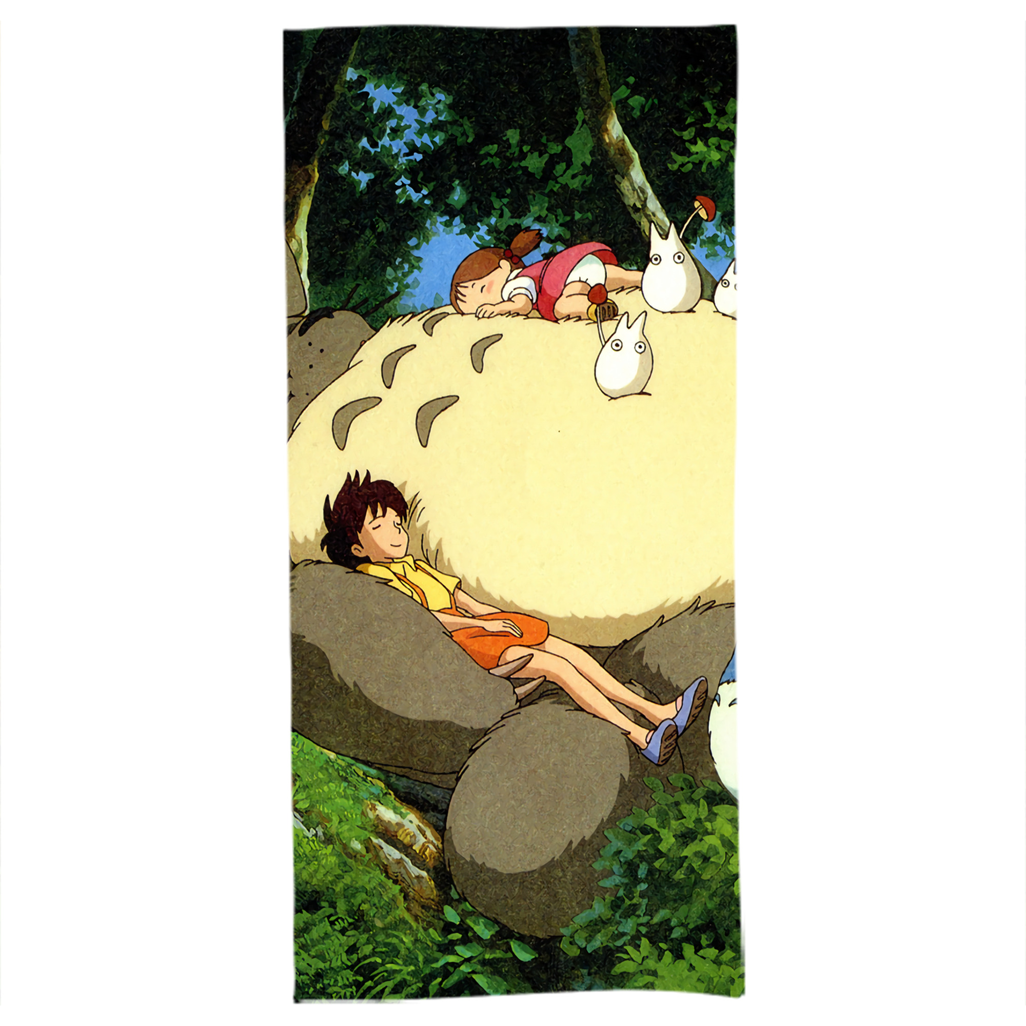 （画像用） となりのトトロ 草壁メイ 草壁サツキ My Neighbor Totoro Satsuki Kusakabe Mei Kusakabe 大判バスタオル 70×140cm 吸水速乾 柔らかい肌触り