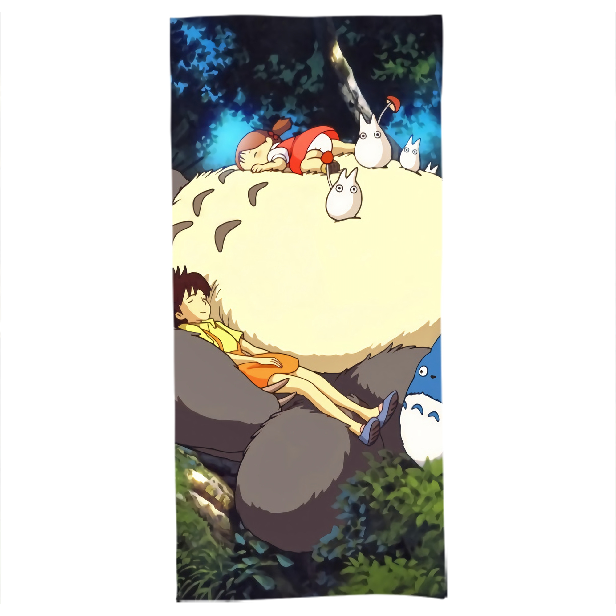 （画像用） となりのトトロ 草壁メイ 草壁サツキ My Neighbor Totoro Satsuki Kusakabe Mei Kusakabe 大判バスタオル 70×140cm 吸水速乾 柔らかい肌触り