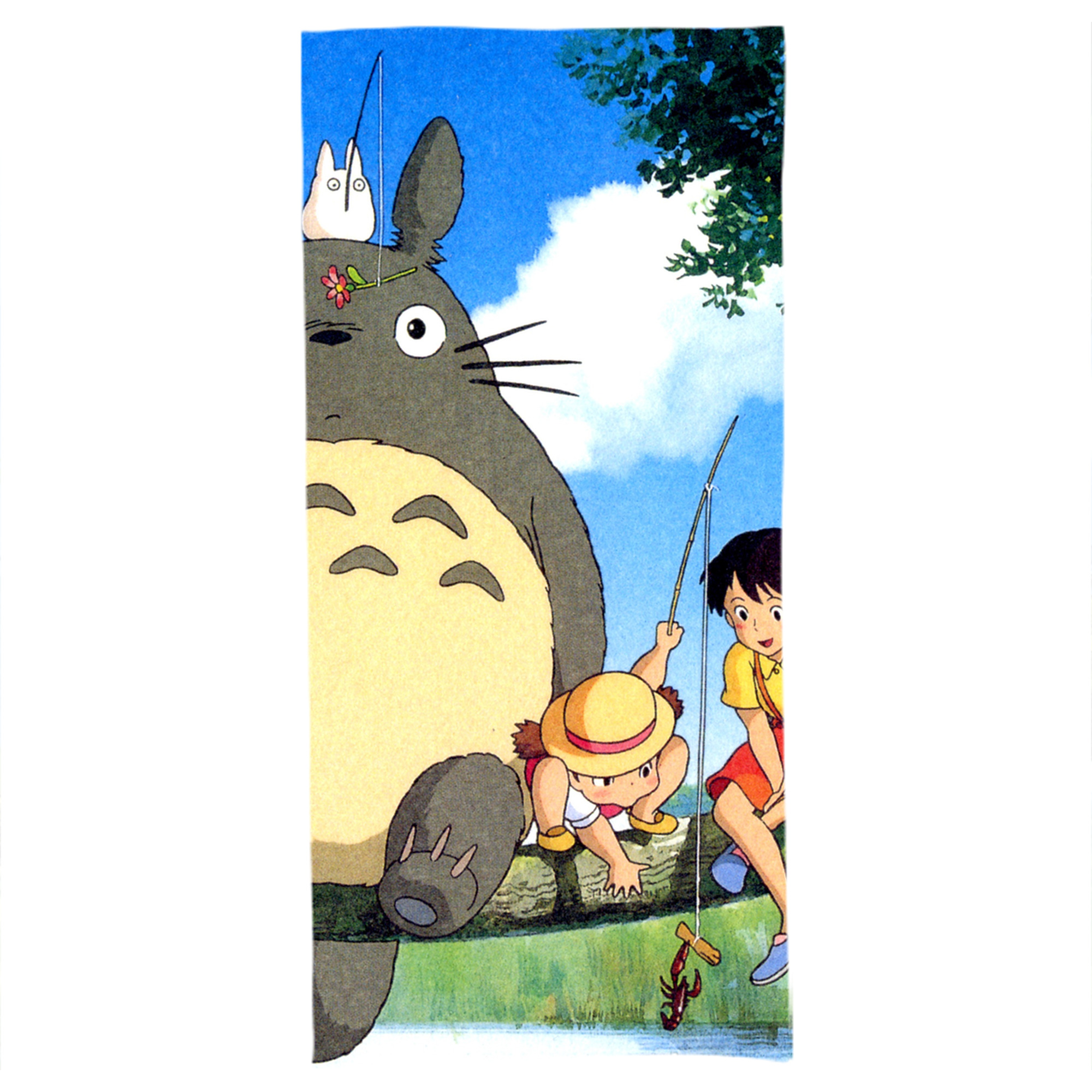 （画像用） となりのトトロ 草壁メイ 草壁サツキ My Neighbor Totoro Satsuki Kusakabe Mei Kusakabe 大判バスタオル 70×140cm 吸水速乾 柔らかい肌触り