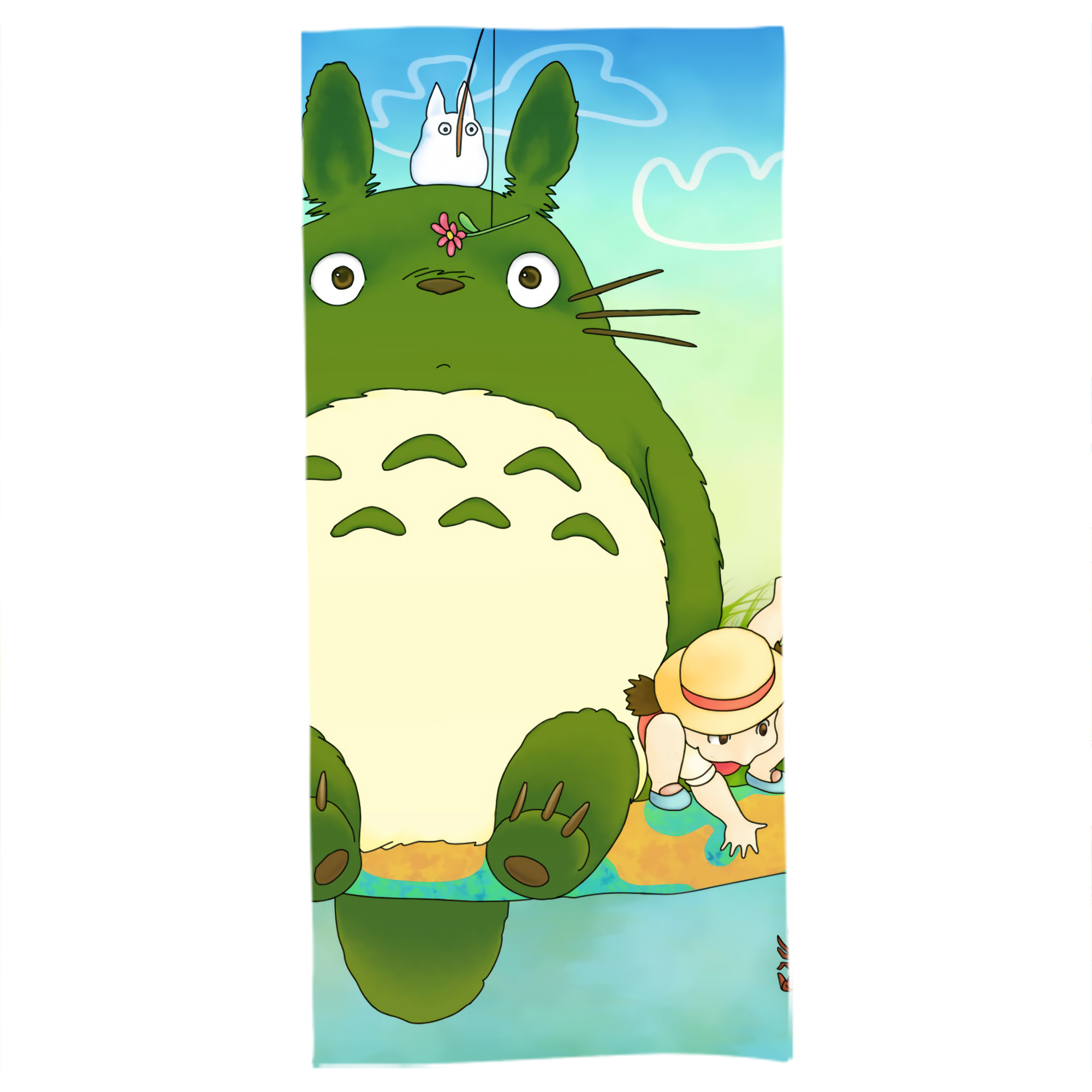 （画像用） となりのトトロ 草壁メイ 草壁サツキ My Neighbor Totoro Satsuki Kusakabe Mei Kusakabe 大判バスタオル 70×140cm 吸水速乾 柔らかい肌触り
