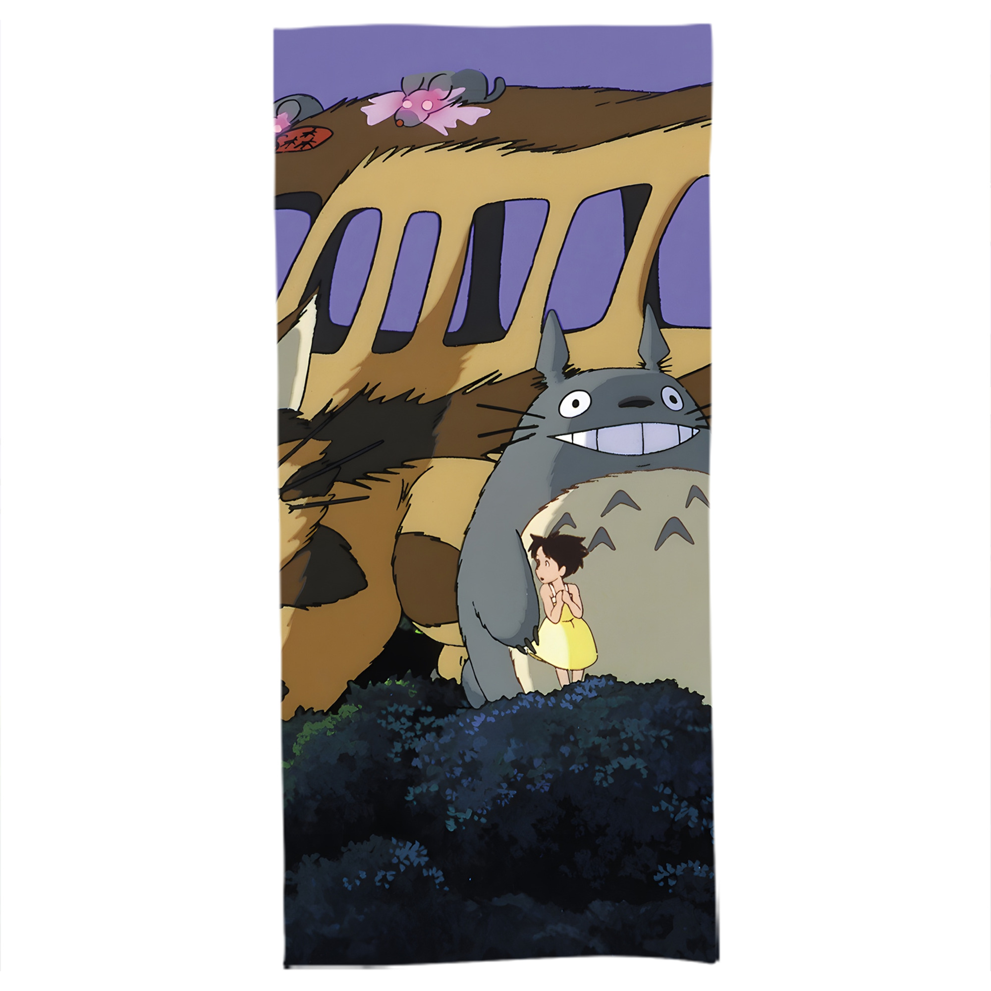 （画像用） となりのトトロ 草壁メイ 草壁サツキ My Neighbor Totoro Satsuki Kusakabe Mei Kusakabe 大判バスタオル 70×140cm 吸水速乾 柔らかい肌触り