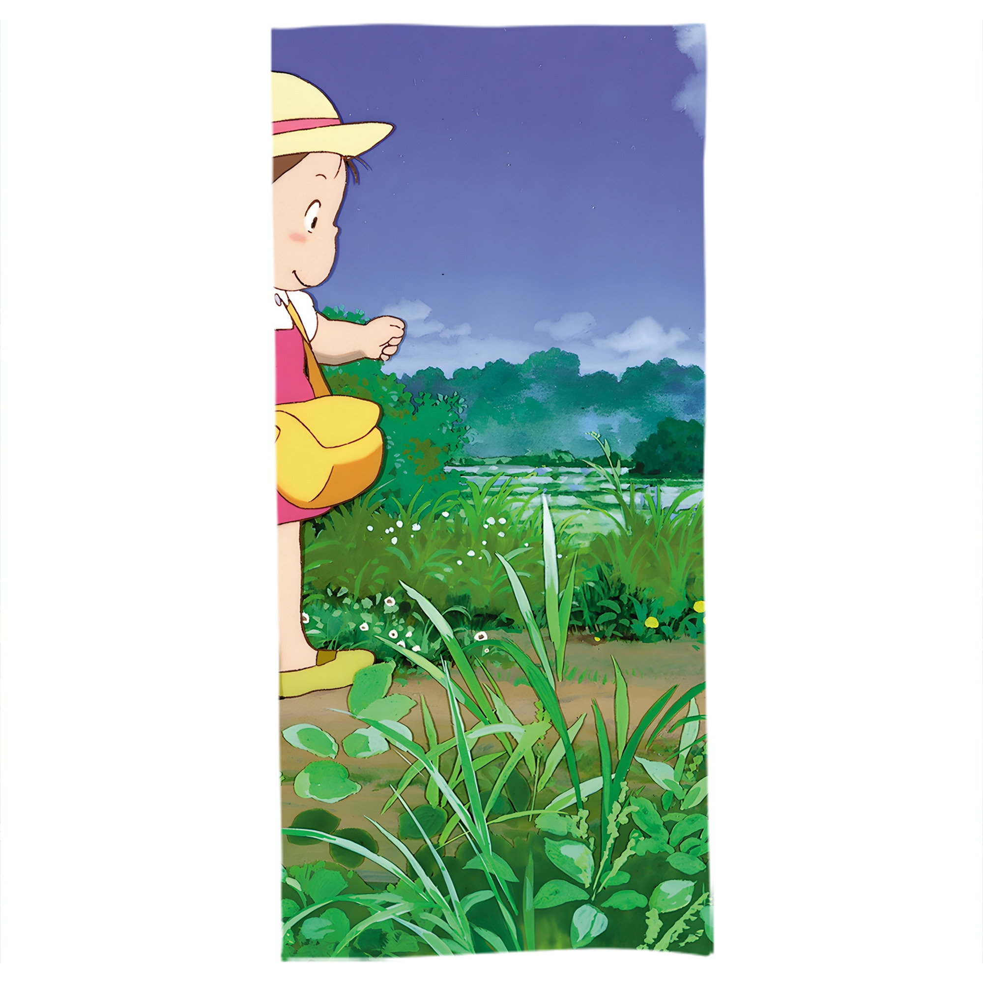 （画像用） となりのトトロ 草壁メイ 草壁サツキ My Neighbor Totoro Satsuki Kusakabe Mei Kusakabe 大判バスタオル 70×140cm 吸水速乾 柔らかい肌触り
