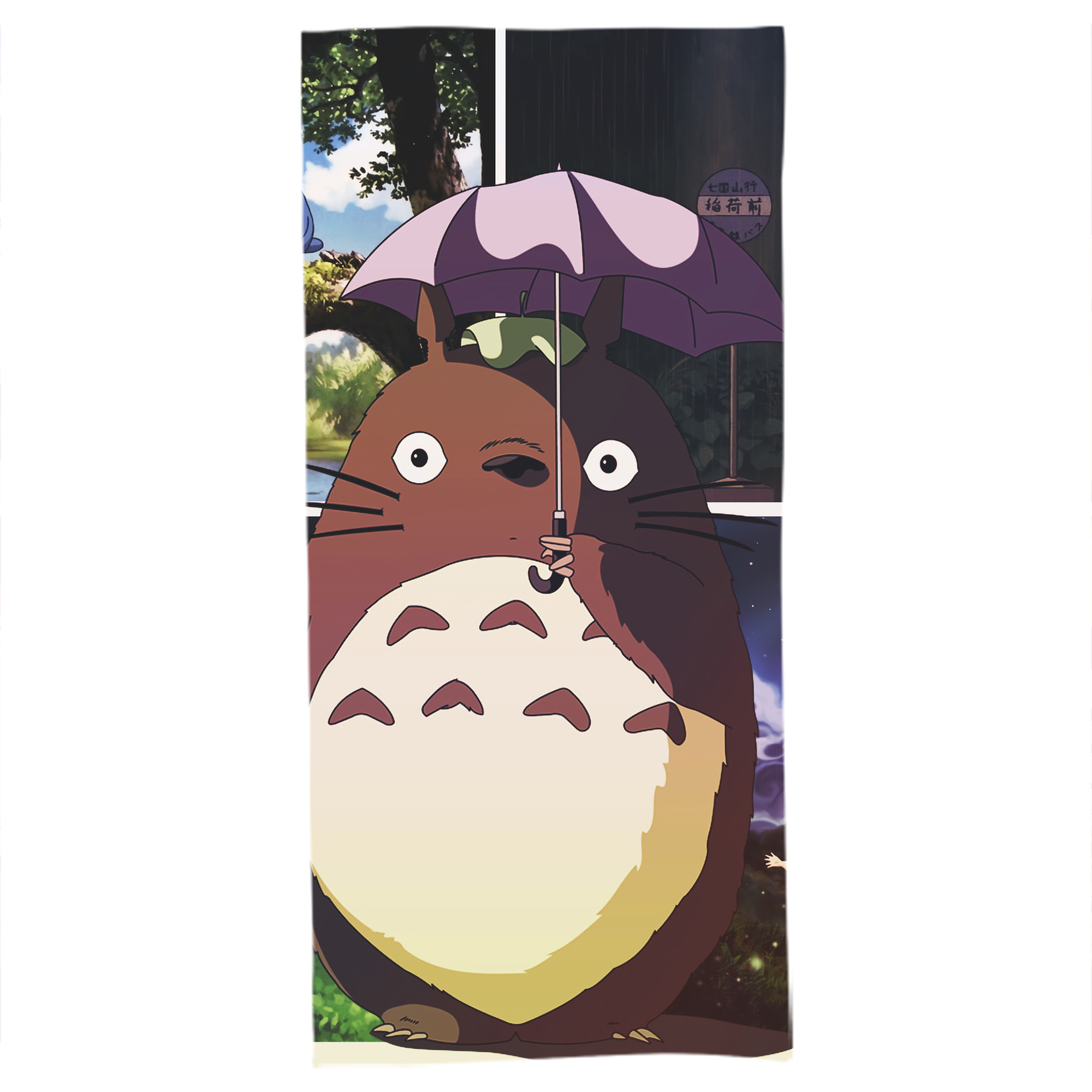 （画像用） となりのトトロ 草壁メイ 草壁サツキ My Neighbor Totoro Satsuki Kusakabe Mei Kusakabe 大判バスタオル 70×140cm 吸水速乾 柔らかい肌触り