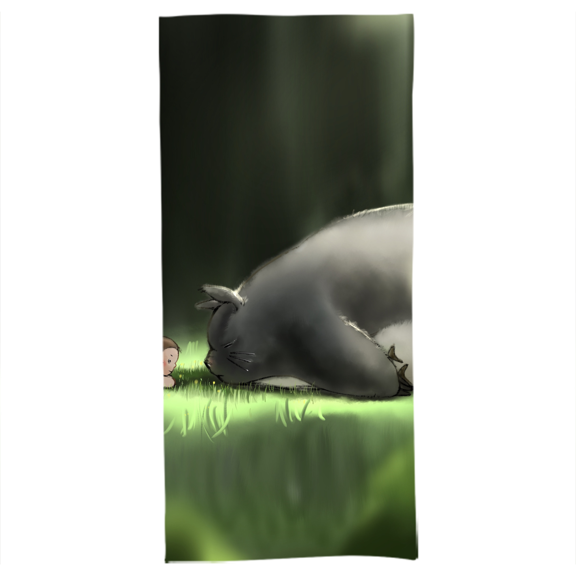 （画像用） となりのトトロ 草壁メイ 草壁サツキ My Neighbor Totoro Satsuki Kusakabe Mei Kusakabe 大判バスタオル 70×140cm 吸水速乾 柔らかい肌触り