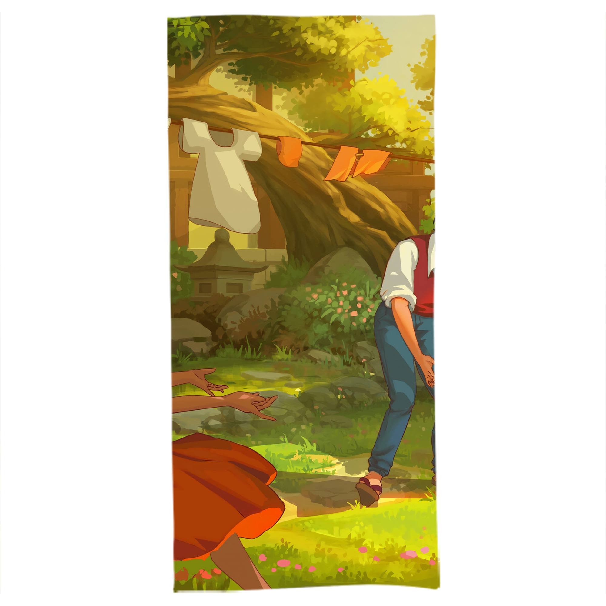 （画像用） となりのトトロ 草壁メイ 草壁サツキ My Neighbor Totoro Satsuki Kusakabe Mei Kusakabe 大判バスタオル 70×140cm 吸水速乾 柔らかい肌触り