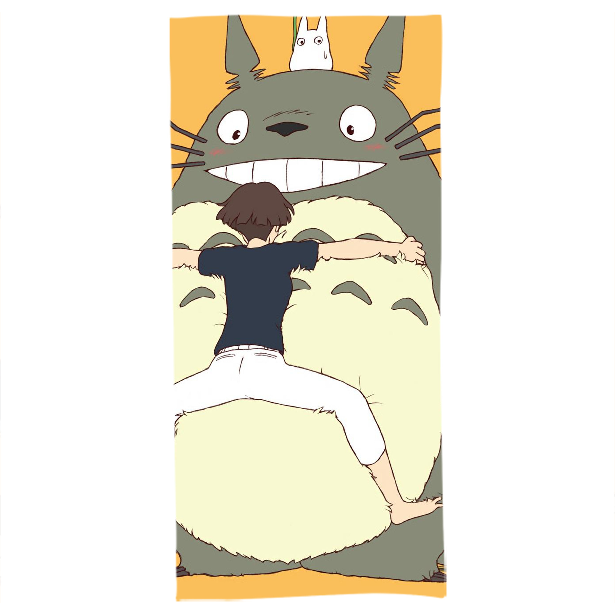 （画像用） となりのトトロ 草壁メイ 草壁サツキ My Neighbor Totoro Satsuki Kusakabe Mei Kusakabe 大判バスタオル 70×140cm 吸水速乾 柔らかい肌触り