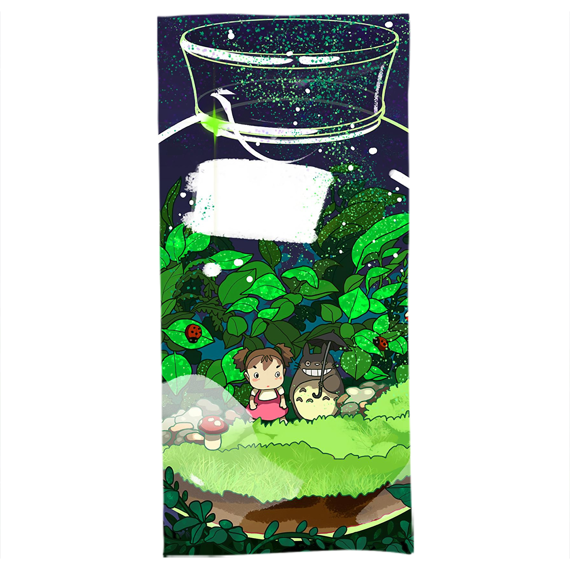 （画像用） となりのトトロ 草壁メイ 草壁サツキ My Neighbor Totoro Satsuki Kusakabe Mei Kusakabe 大判バスタオル 70×140cm 吸水速乾 柔らかい肌触り