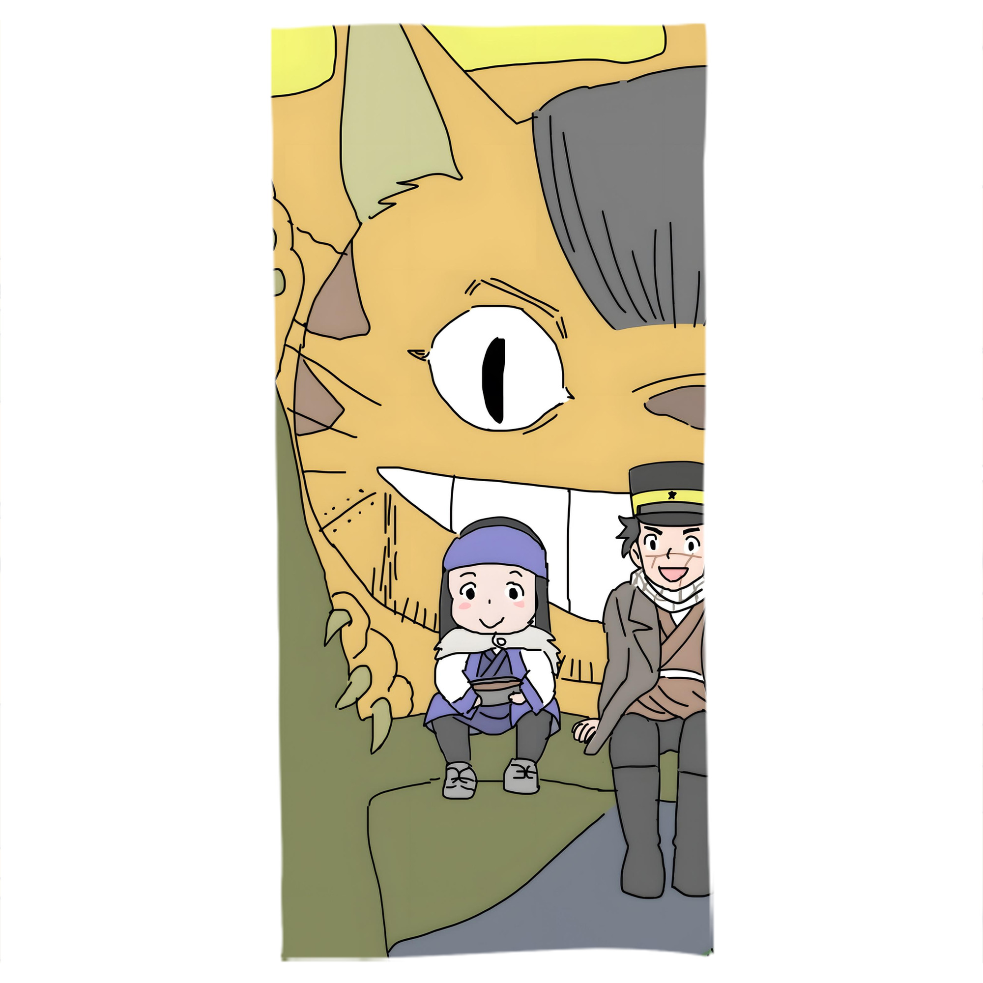（画像用） となりのトトロ 草壁メイ 草壁サツキ My Neighbor Totoro Satsuki Kusakabe Mei Kusakabe 大判バスタオル 70×140cm 吸水速乾 柔らかい肌触り