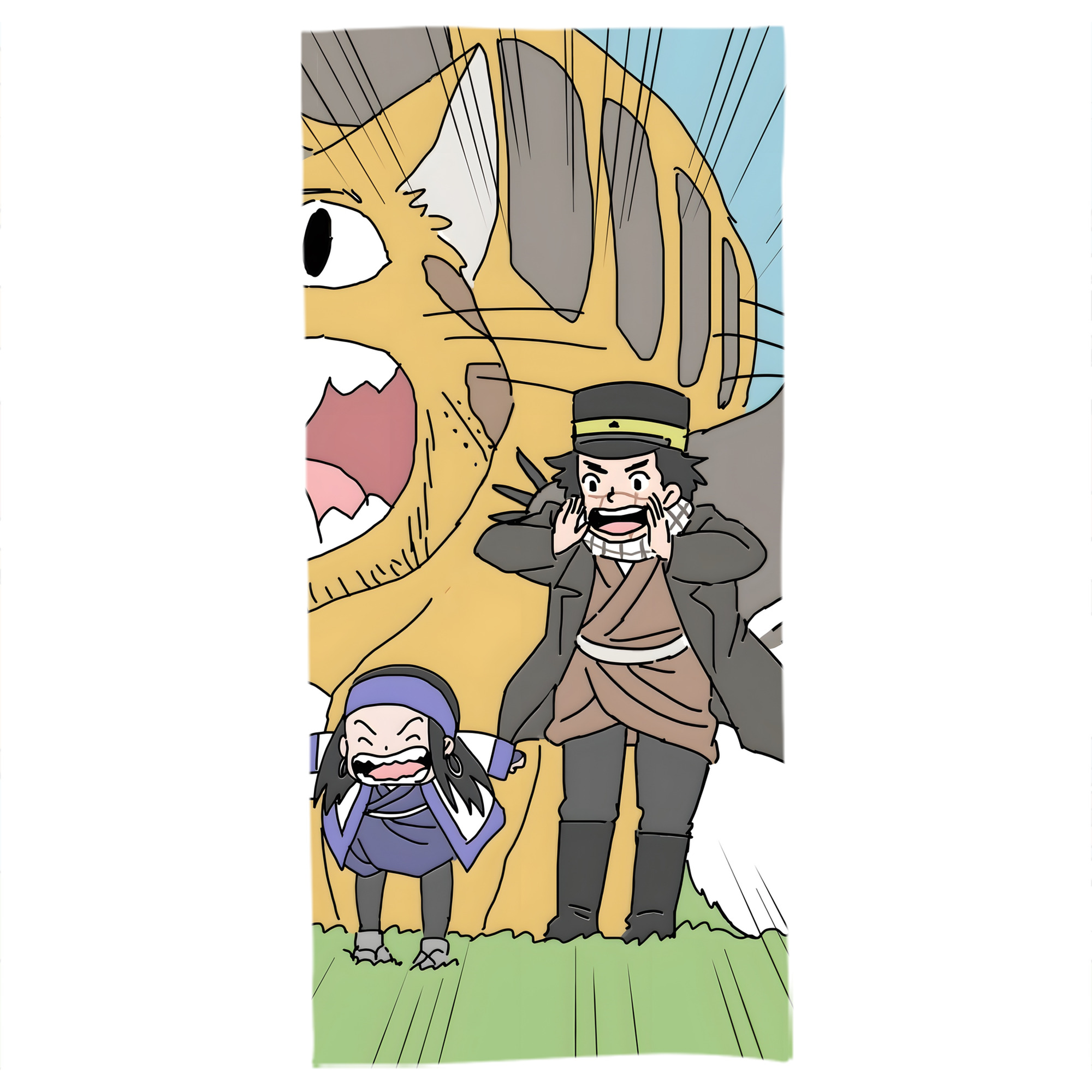 （画像用） となりのトトロ 草壁メイ 草壁サツキ My Neighbor Totoro Satsuki Kusakabe Mei Kusakabe 大判バスタオル 70×140cm 吸水速乾 柔らかい肌触り
