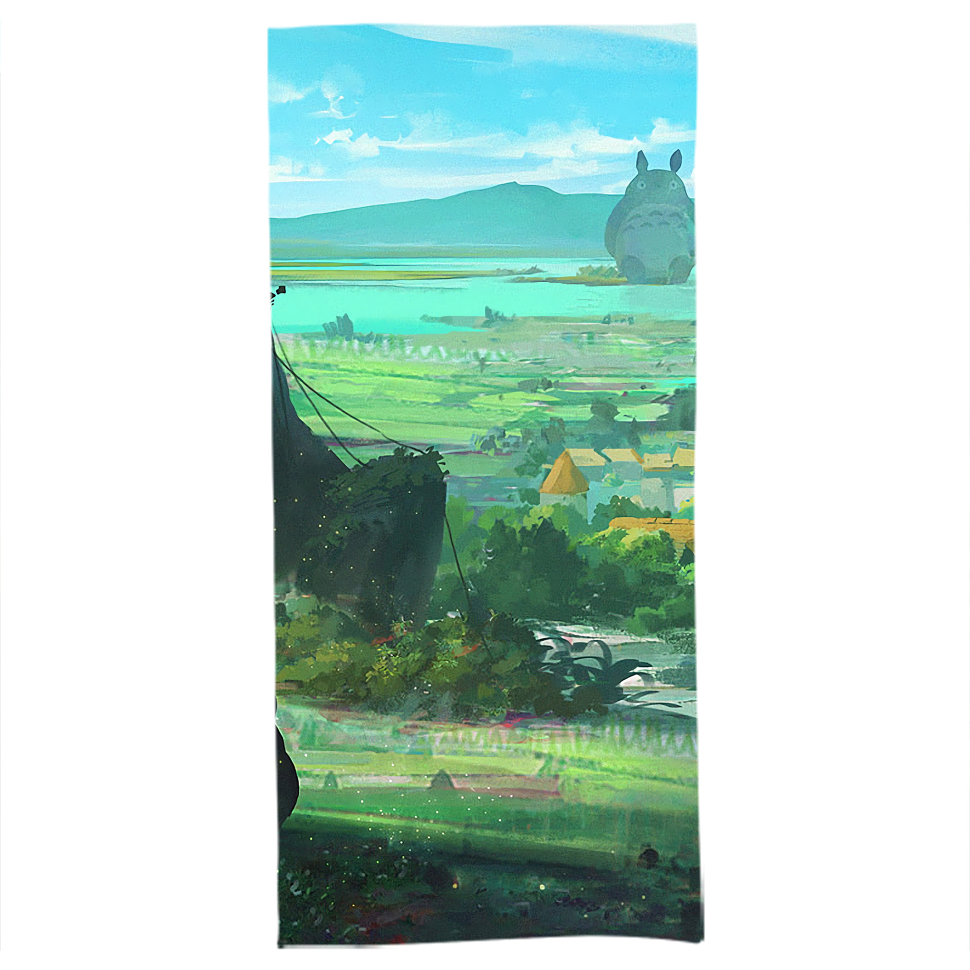 （画像用） となりのトトロ 草壁メイ 草壁サツキ My Neighbor Totoro Satsuki Kusakabe Mei Kusakabe 大判バスタオル 70×140cm 吸水速乾 柔らかい肌触り