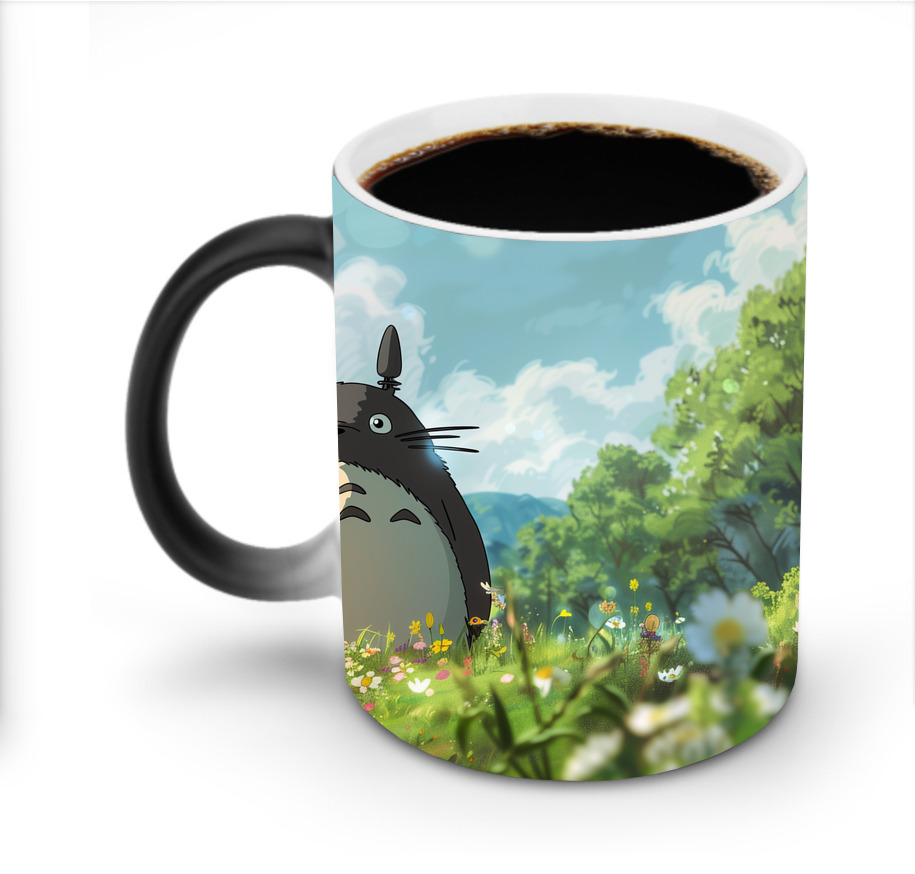 （画像用） となりのトトロ 草壁メイ 草壁サツキ My Neighbor Totoro Satsuki Kusakabe Mei Kusakabe 温度変色マグカップ