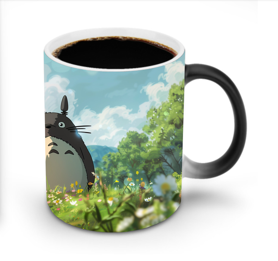 （画像用） となりのトトロ 草壁メイ 草壁サツキ My Neighbor Totoro Satsuki Kusakabe Mei Kusakabe 温度変色マグカップ