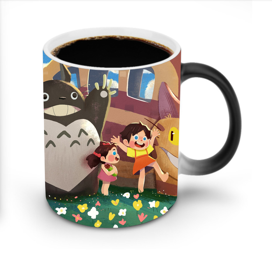 （画像用） となりのトトロ 草壁メイ 草壁サツキ My Neighbor Totoro Satsuki Kusakabe Mei Kusakabe 温度変色マグカップ