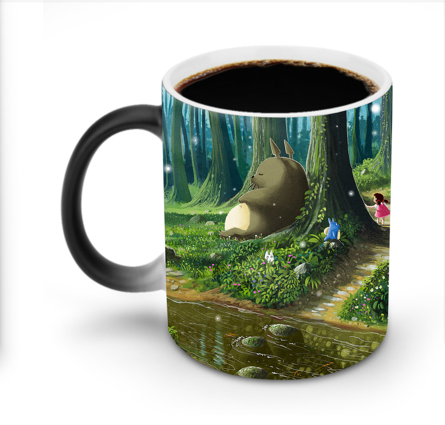 （画像用） となりのトトロ 草壁メイ 草壁サツキ My Neighbor Totoro Satsuki Kusakabe Mei Kusakabe 温度変色マグカップ