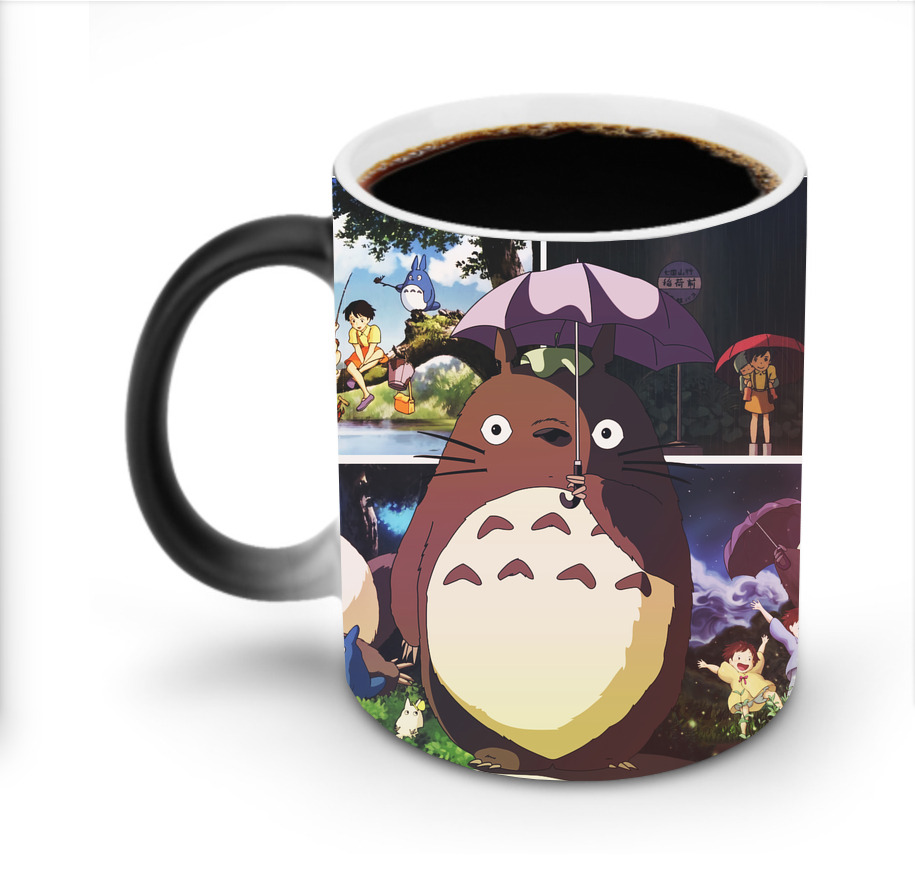 （画像用） となりのトトロ 草壁メイ 草壁サツキ My Neighbor Totoro Satsuki Kusakabe Mei Kusakabe 温度変色マグカップ